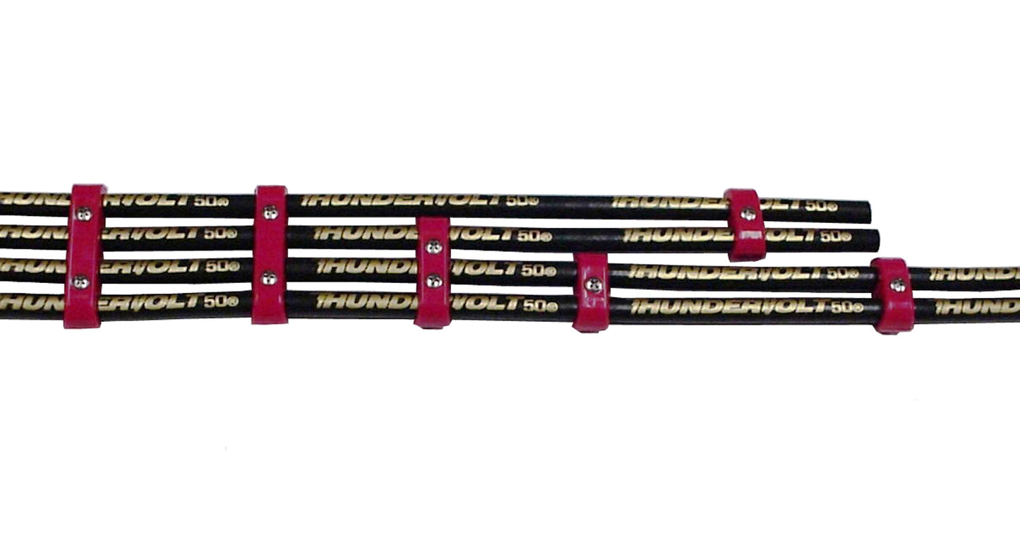 Taylor Cable 42566 7-8mm 4cyl Vertical Wire Loom Kit blue