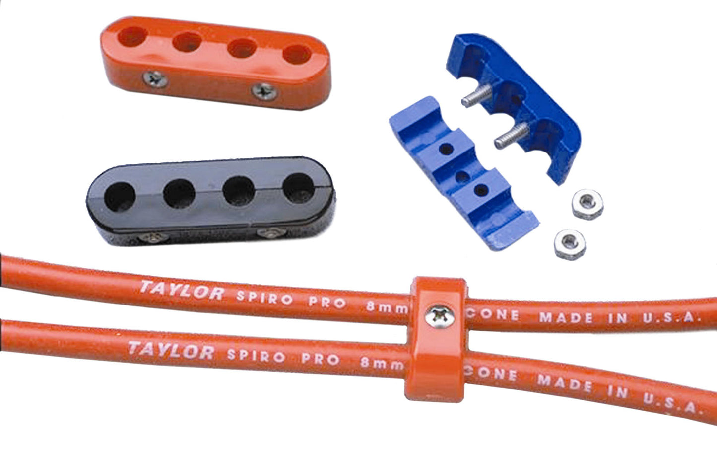 Taylor Cable 42700 7-8mm Separators Clamp Style black