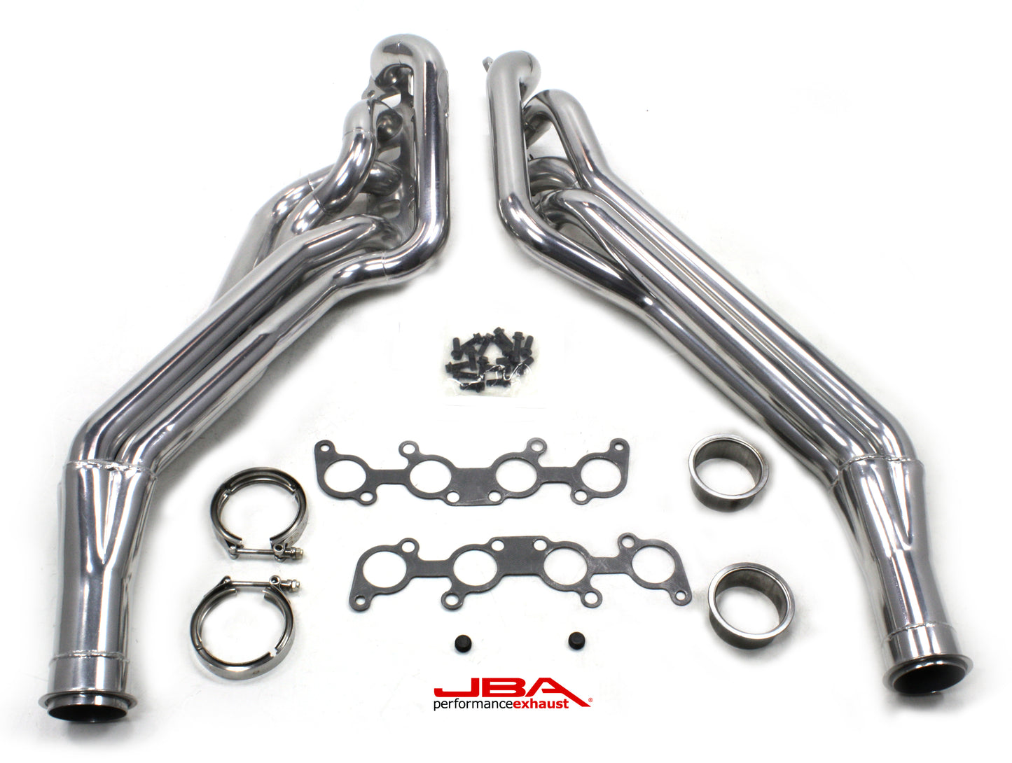 JBA Performance Exhaust 6691SJS Long Tube Header 11-22 Mustang 5.0L Coyote 2" Primary Silver Ctd
