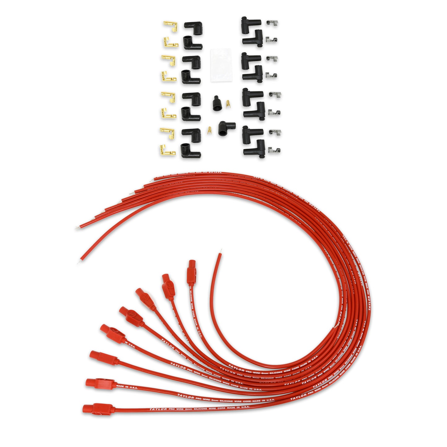 Vertex® Magneto Universal 8mm Tinned Copper Wire Pro Spark Plug Wire Set (Available in 3 Colors)