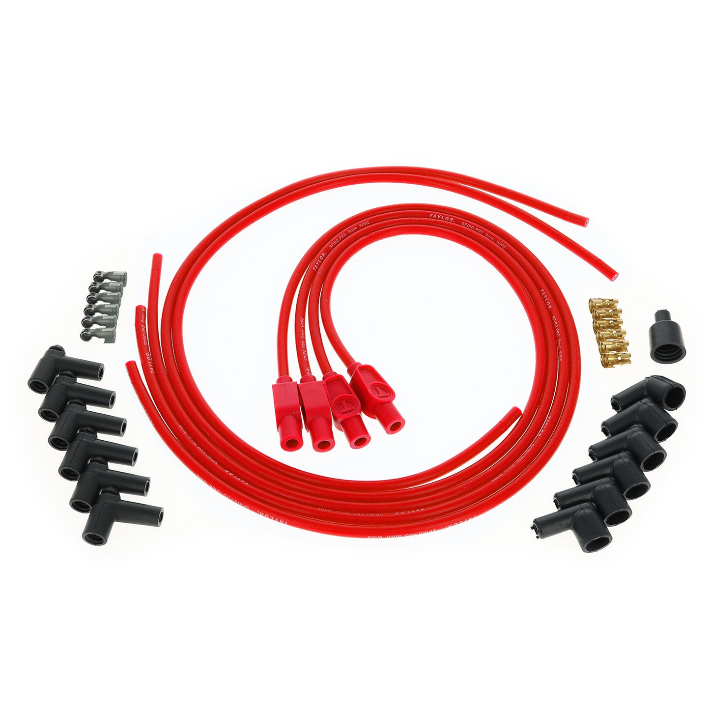 Universal 8mm Spiro-Pro Spark Plug Wire Set (Available in 9 Colors)