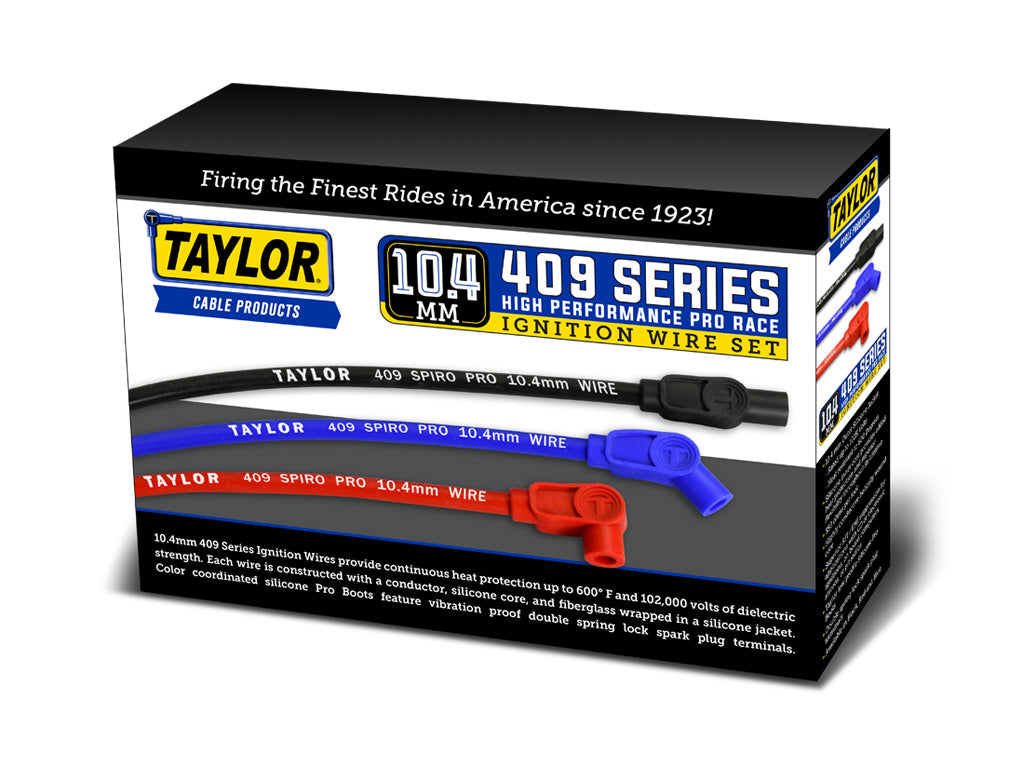Taylor Cable 79210 10.4mm 409 Spiro-Pro Custom Spark Plug Wires red