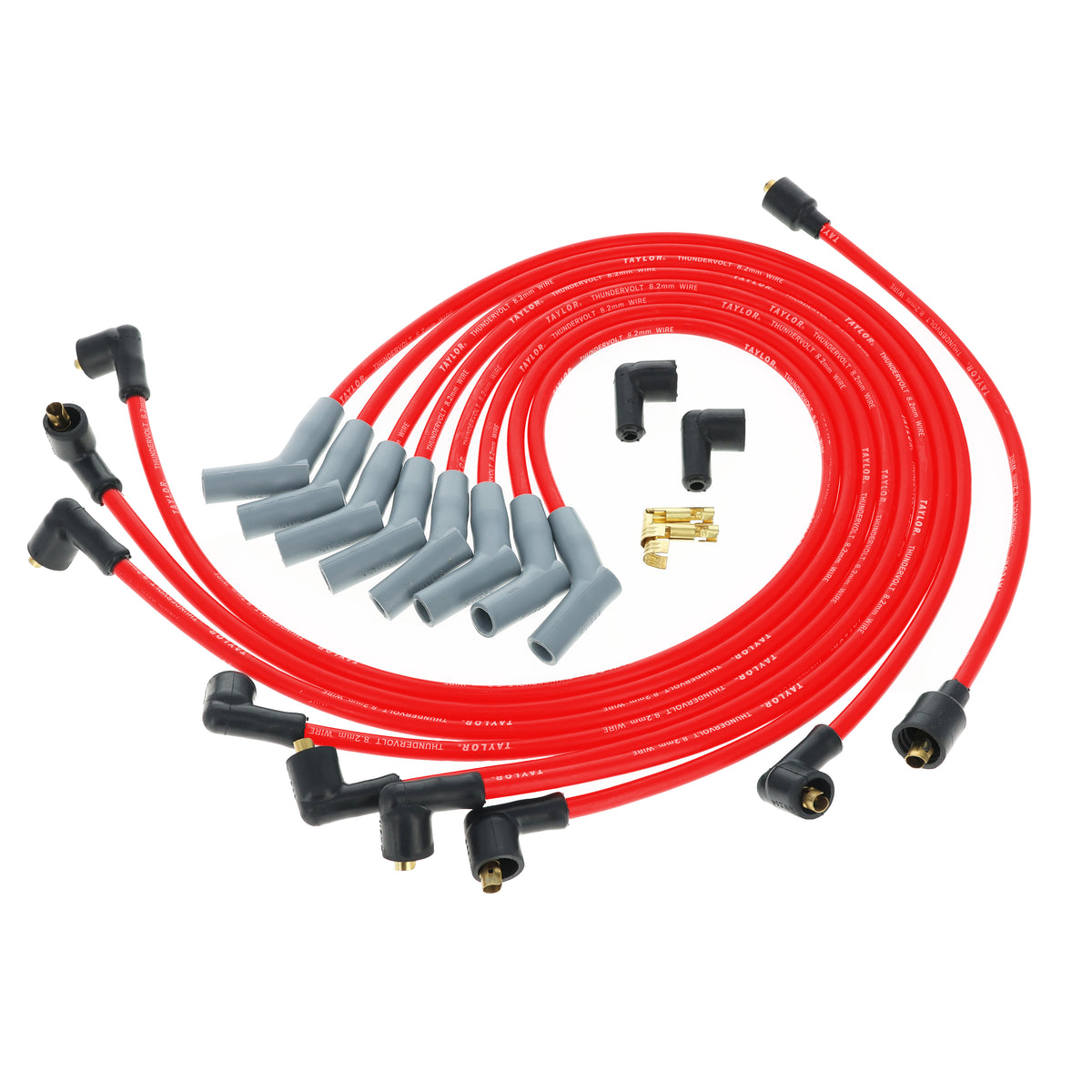 1970-76 Multi-Make V8 Non-HEI 8.2mm Thundervolt Spark Plug Wire Set (Available in 3 Colors)