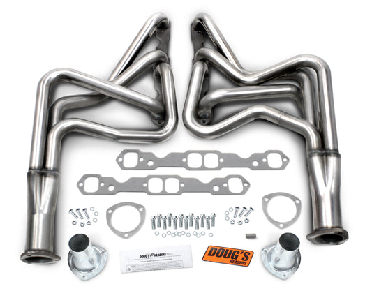 Doug's Headers D369-SS 304 Stainless Long Tube Header 64-75 GM A Body 265-400 SBC 1 3/4" Primary 3" Collector