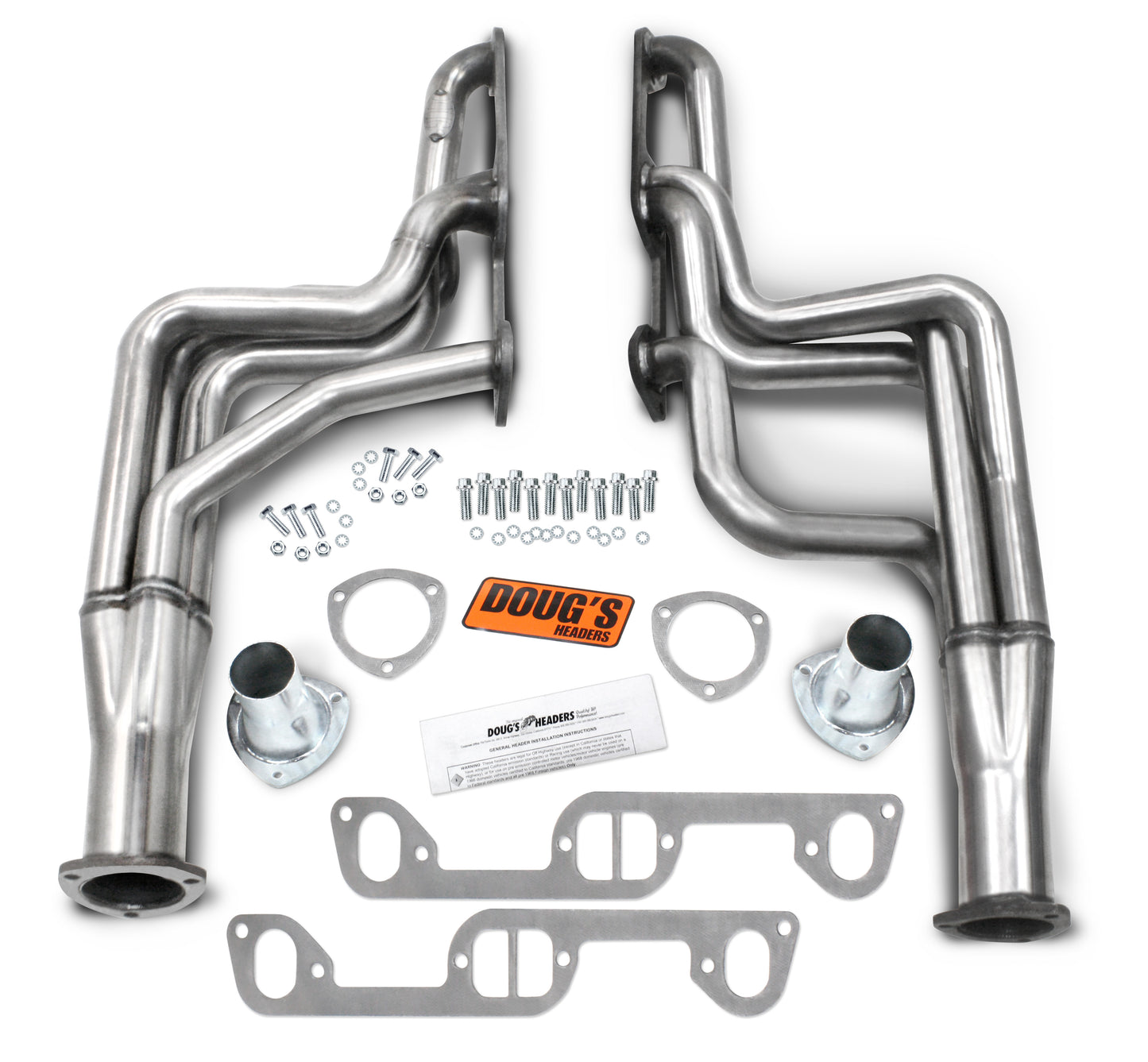 1967-72 GTO 326-455 1 3/4" 304 Stainless Steel Long Tube Header