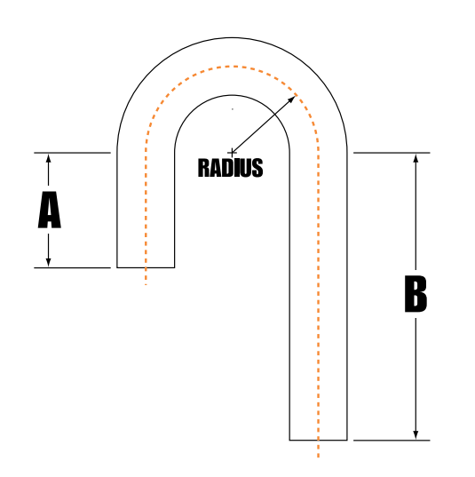 16 Gauge 304 Stainless Steel J Bends (Available in 2 Diameters)