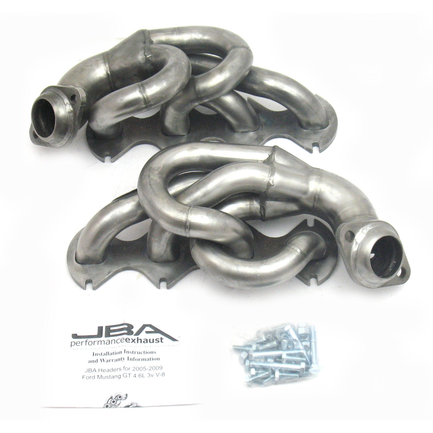 JBA Performance Exhaust 1675S 1 5/8" Header Shorty Stainless Steel 05-10 Mustang 4.6L 3 Valve