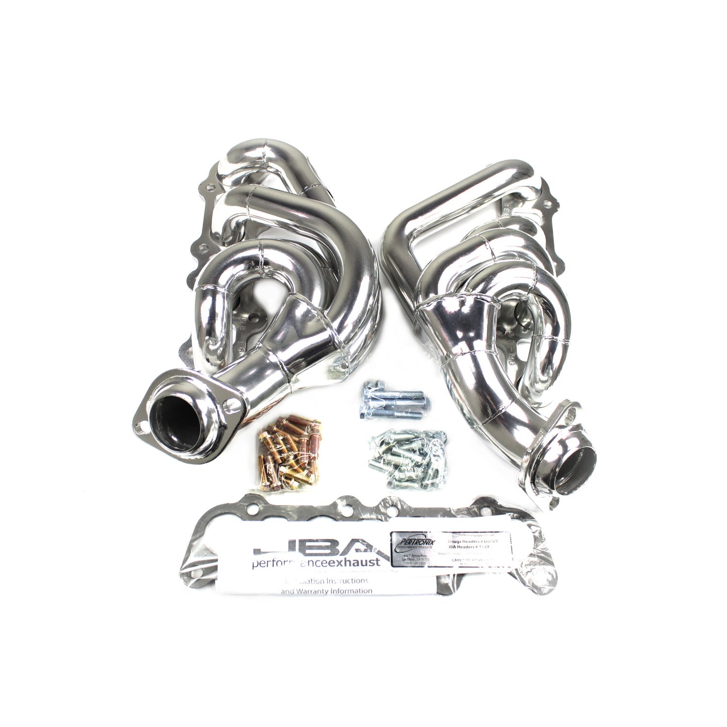 JBA Performance Exhaust 1683SJS Header Shorty Stainless Steel 15-19 Ford Truck F-150 5.0L Silver Ceramic