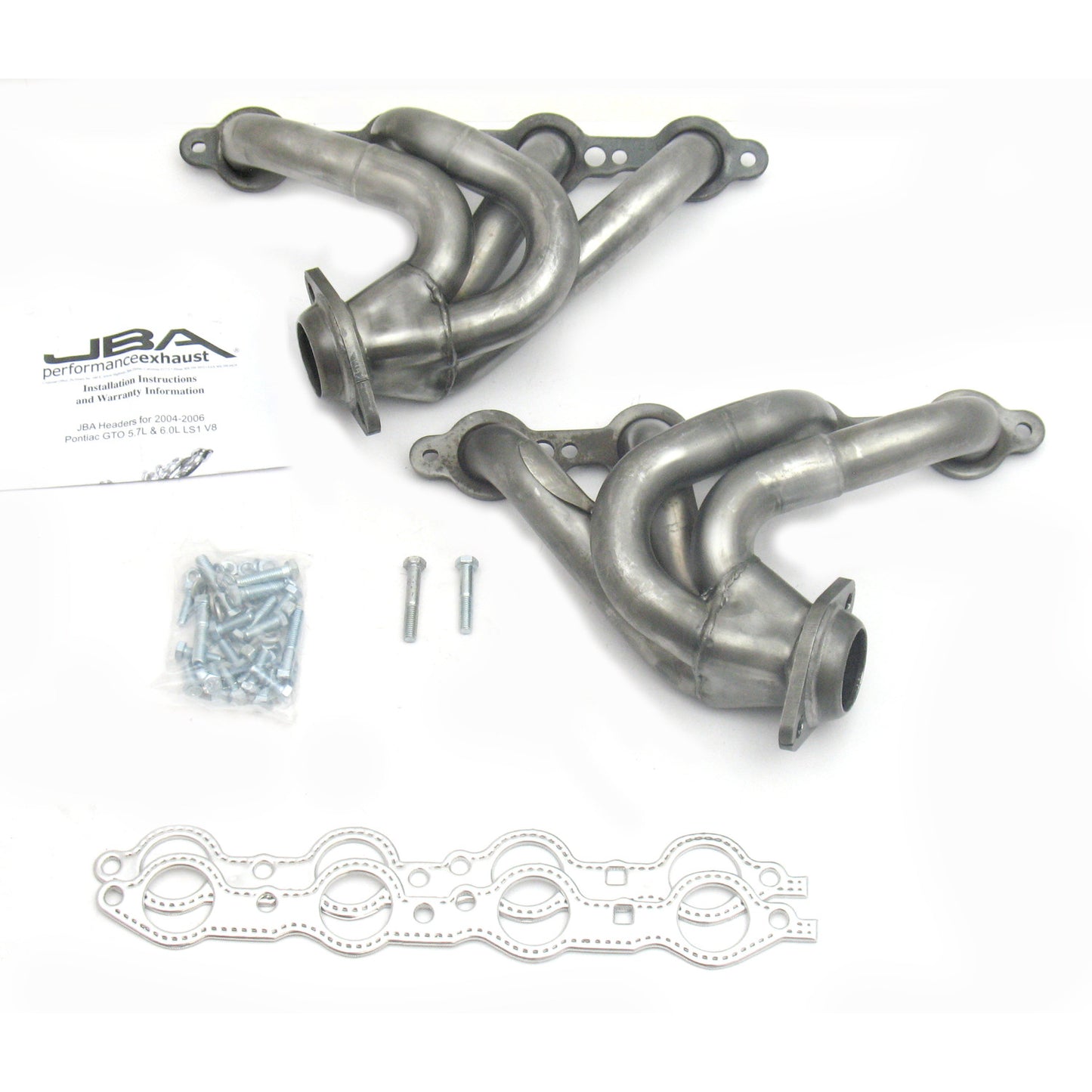 JBA Performance Exhaust 1809S 1 5/8" Header Shorty Stainless Steel 04-06 Pontiac GTO 5.7/6.0L