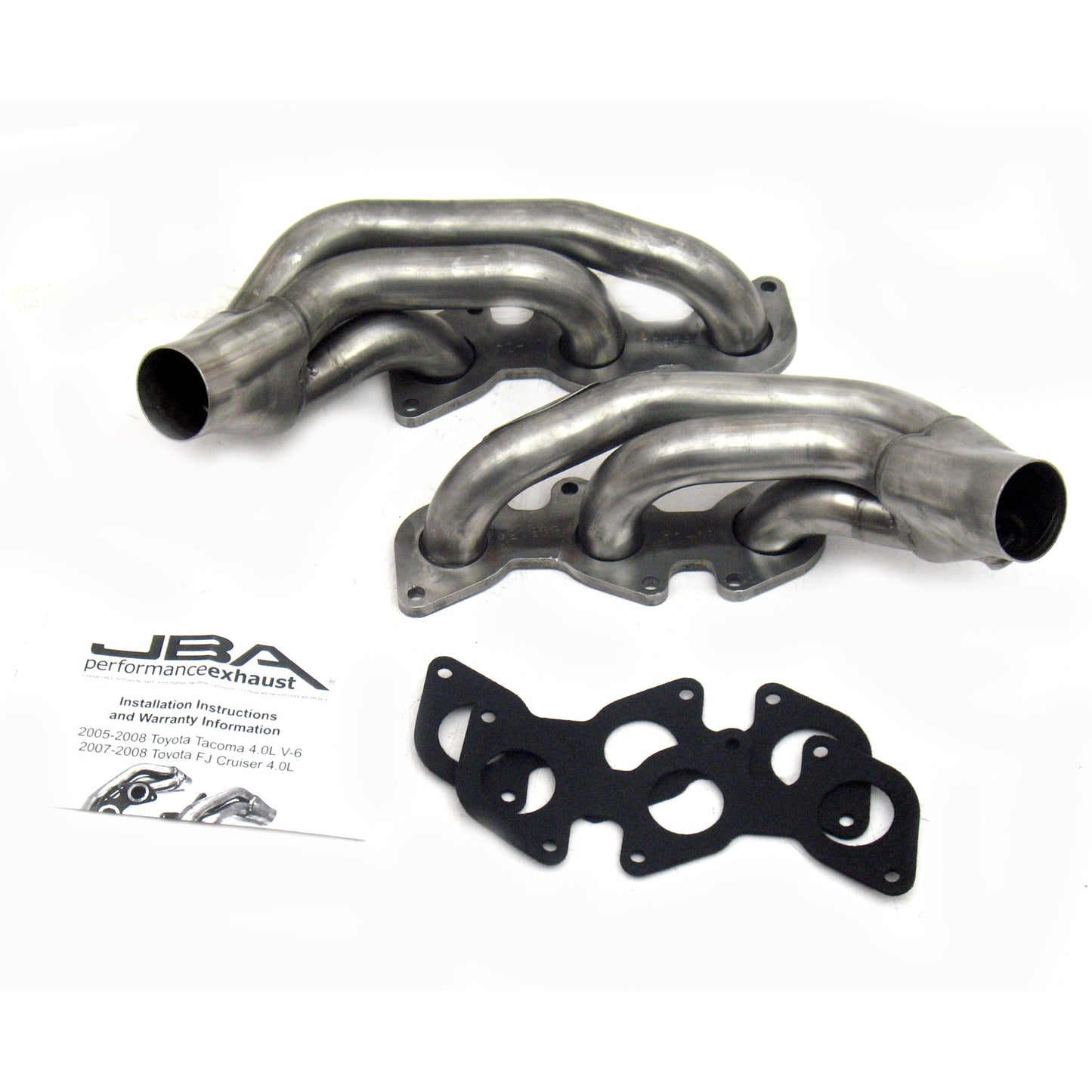 JBA Performance Exhaust 2035S 1 1/2" Header Shorty Stainless Steel 05-11 Tacoma; 05-09 FJ; 03-09 4Runner 4.0L