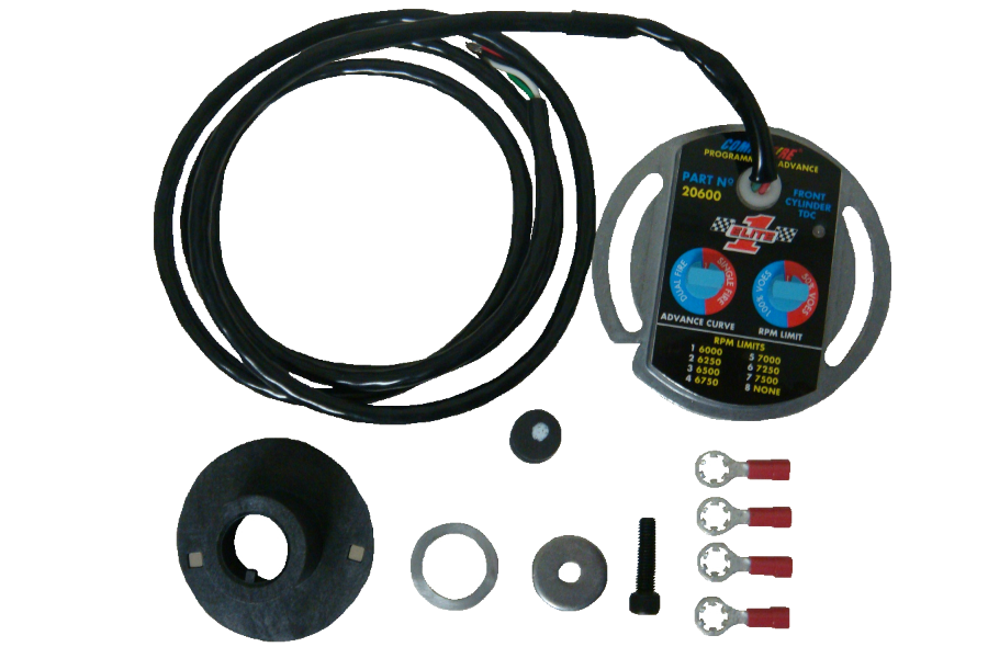 Compu-Fire 20600 - Selectable Electronic Advance Ignition Module for 70-99 Big Twin (Excluding Fuel Injected) Harley® Models & 71-01 XL (Excluding S) Models with Stock & Mild Performance