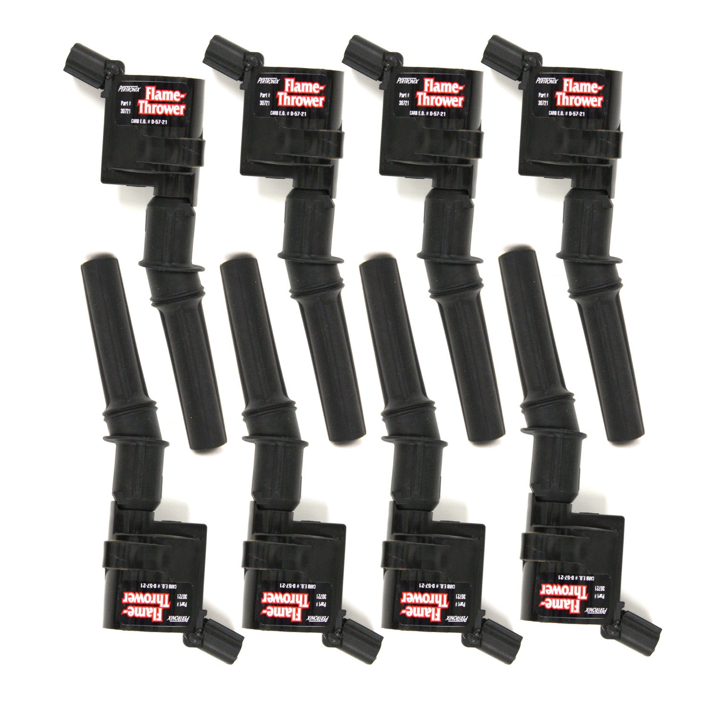 PerTronix 30728 Flame-Thrower Coil 1998-2009 Ford 4.6L/5.4L/6.8L Modular 2-Valve COP (coil on plug) Set of 8