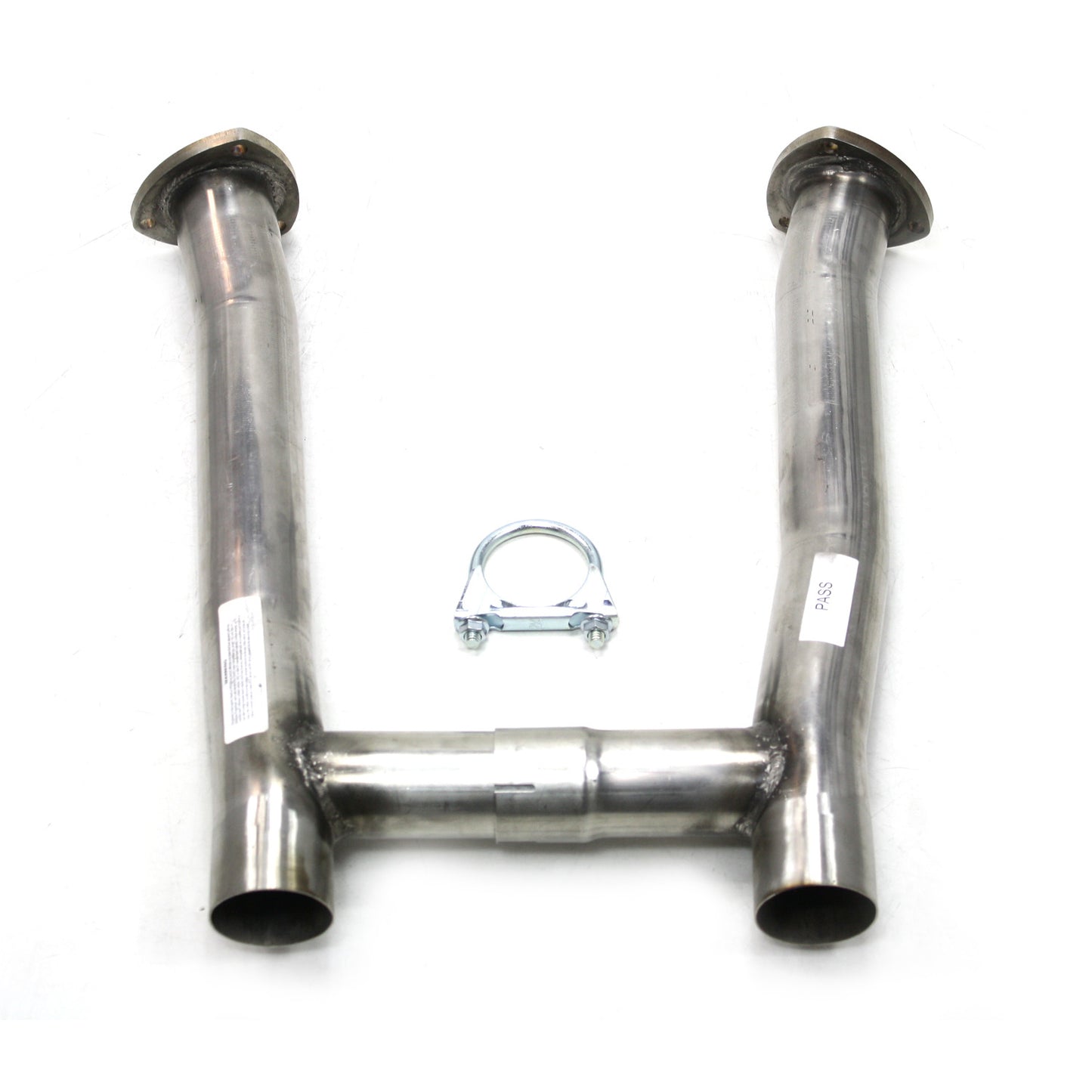JBA Performance Exhaust 36611SH 2.5" "304 Series" Stainless Steel Mid-Pipe 65-73 Mustang H-Pipe for use with 6611S Long Tube Headers