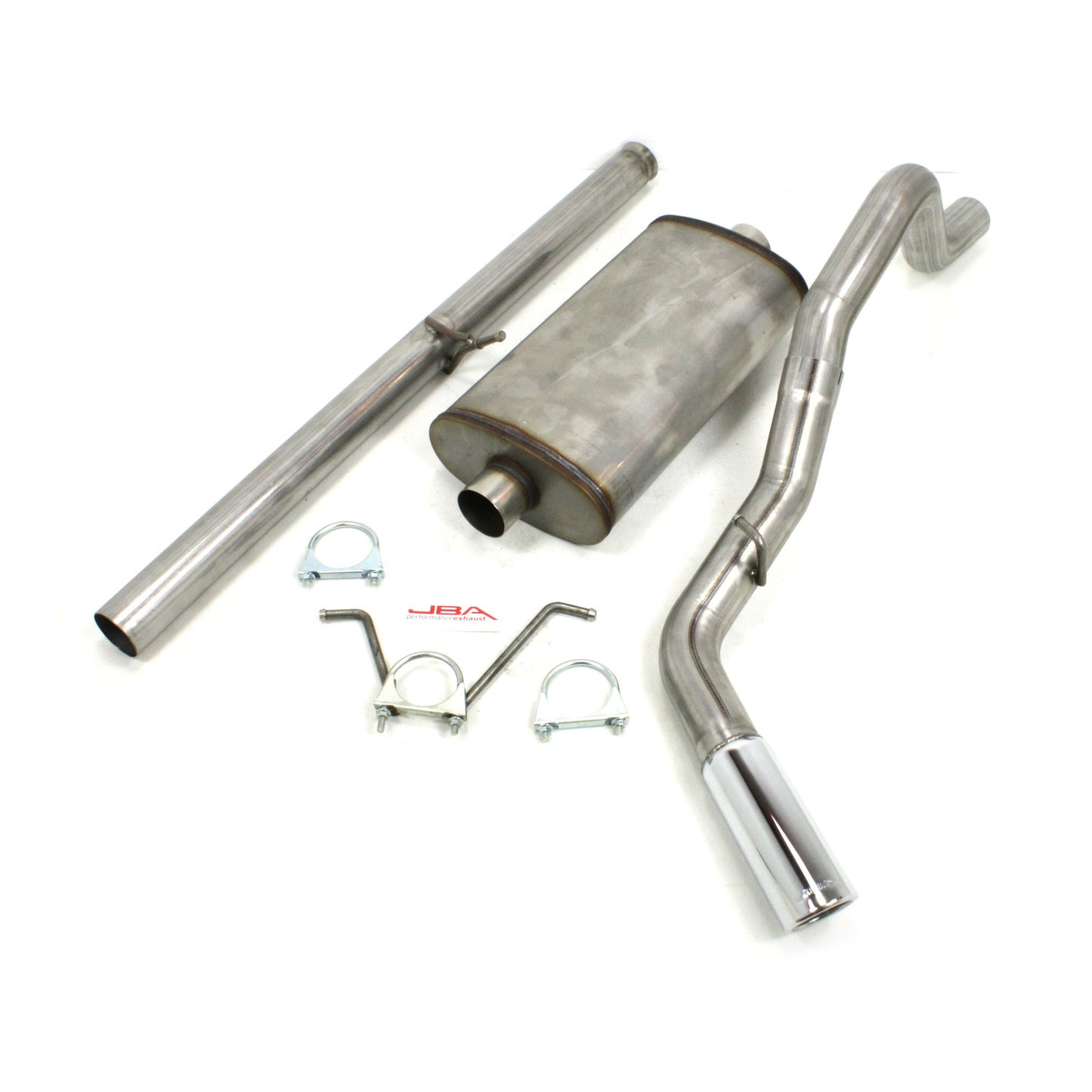 JBA Performance Exhaust 40-3051 3" Stainless Steel Exhaust System 2014-19 Silverado 4.3/5.3/DFI 2/4wd Crew Cab/Extended Cab Short Bed/Standard Bed 3" 304SS Single Outlet Tip