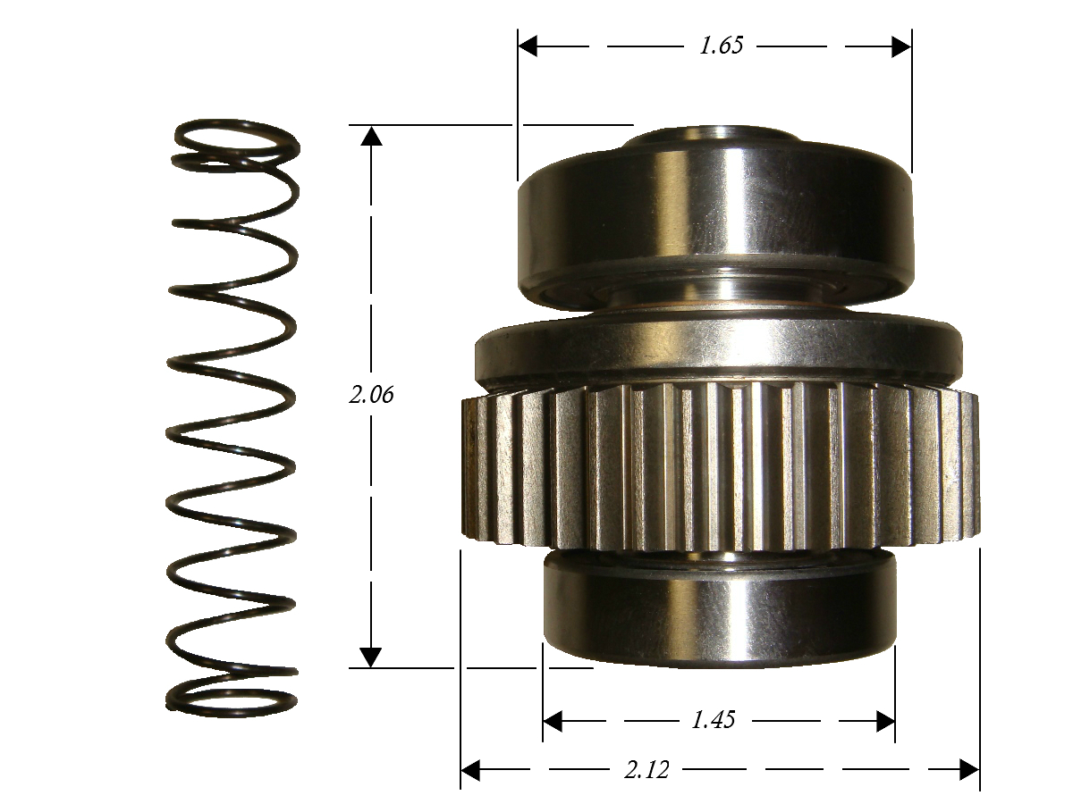 Spyke 400111 - Starter Drive Assembly for 91-06 Big Twin Harley® Models (Except 06 Dyna) & All 89-06 1.4 kW Spyke Starters