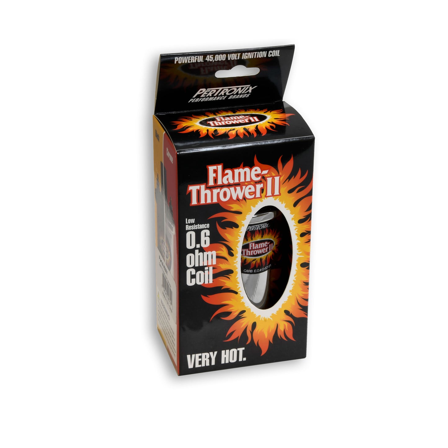 PerTronix 45001 Ignitor II Oil Filled 45,000 Volt Ignition Coil with 0.6 Ohms Resistance in Chrome