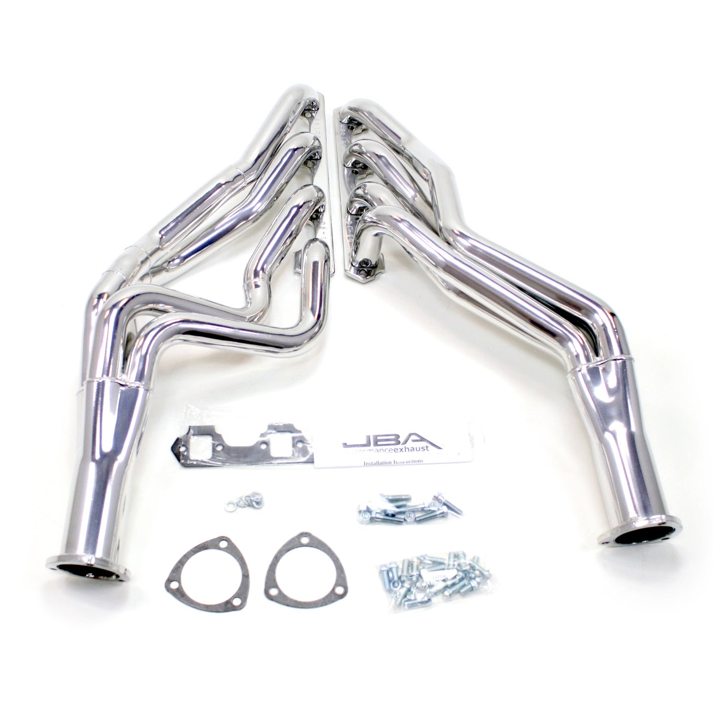 JBA Performance Exhaust 6610SJS 1 3/4" Header Long Tube Stainless Steel 65-70 Mustang 302 Silver Ceramic