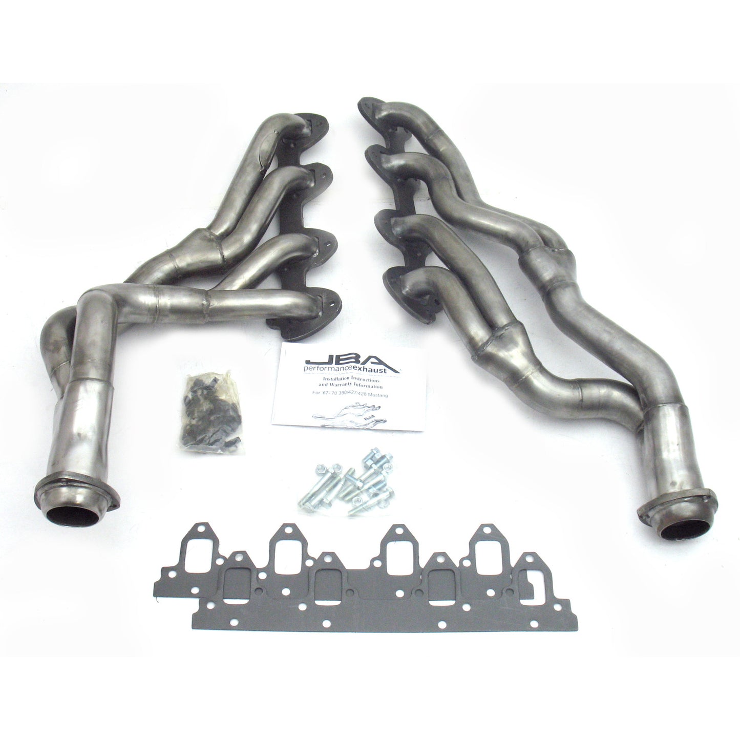 JBA Performance Exhaust 6655S 1 3/4" Header Long Tube Stainless Steel 67-70 Mustang 390/427/428 Cobra Jet