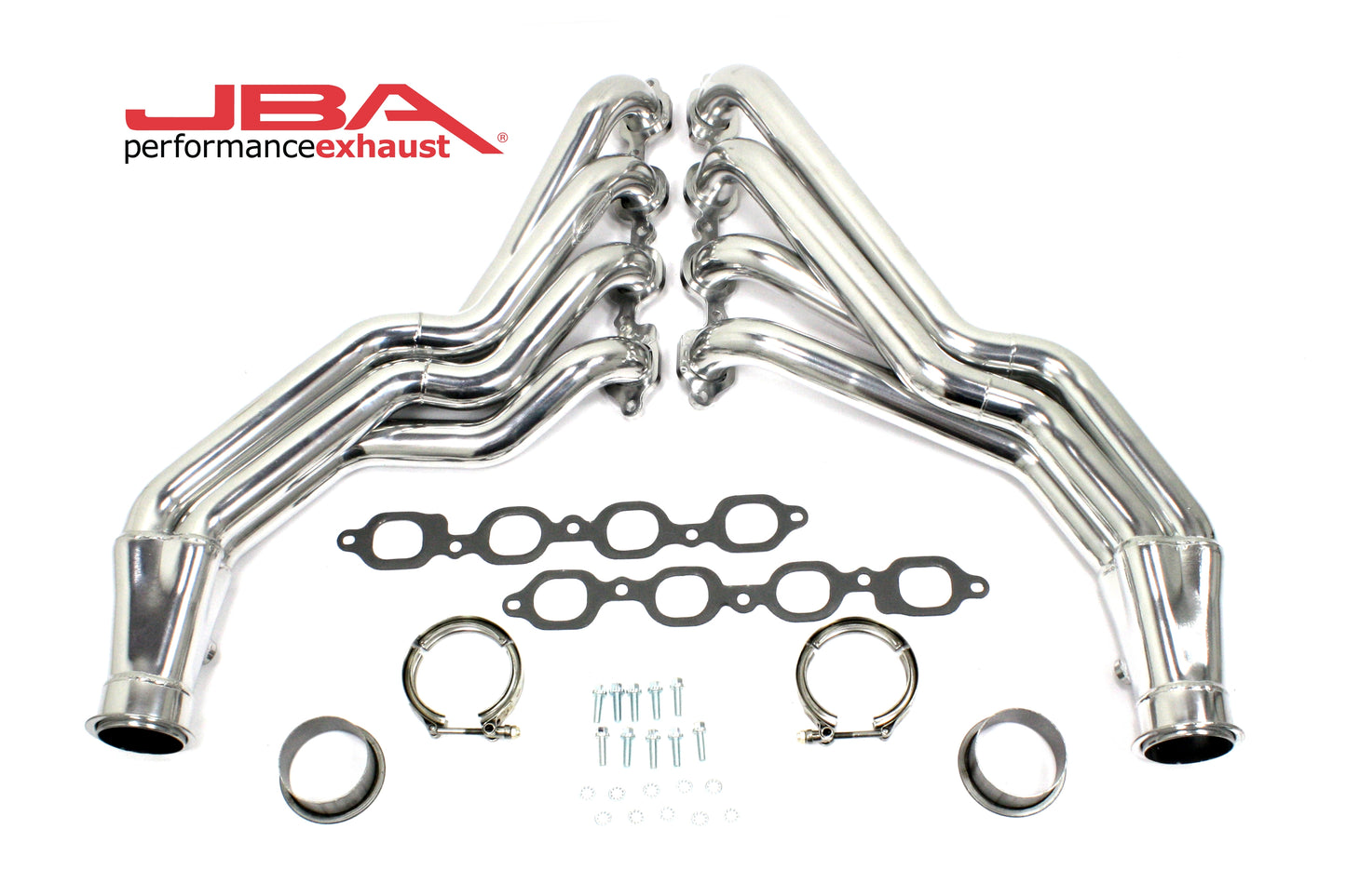 JBA Performance Exhaust 6816SJS 1 7/8" Header Long Tube Stainless Steel 2016-2020 Camaro SS,ZL1 Silver Ceramic