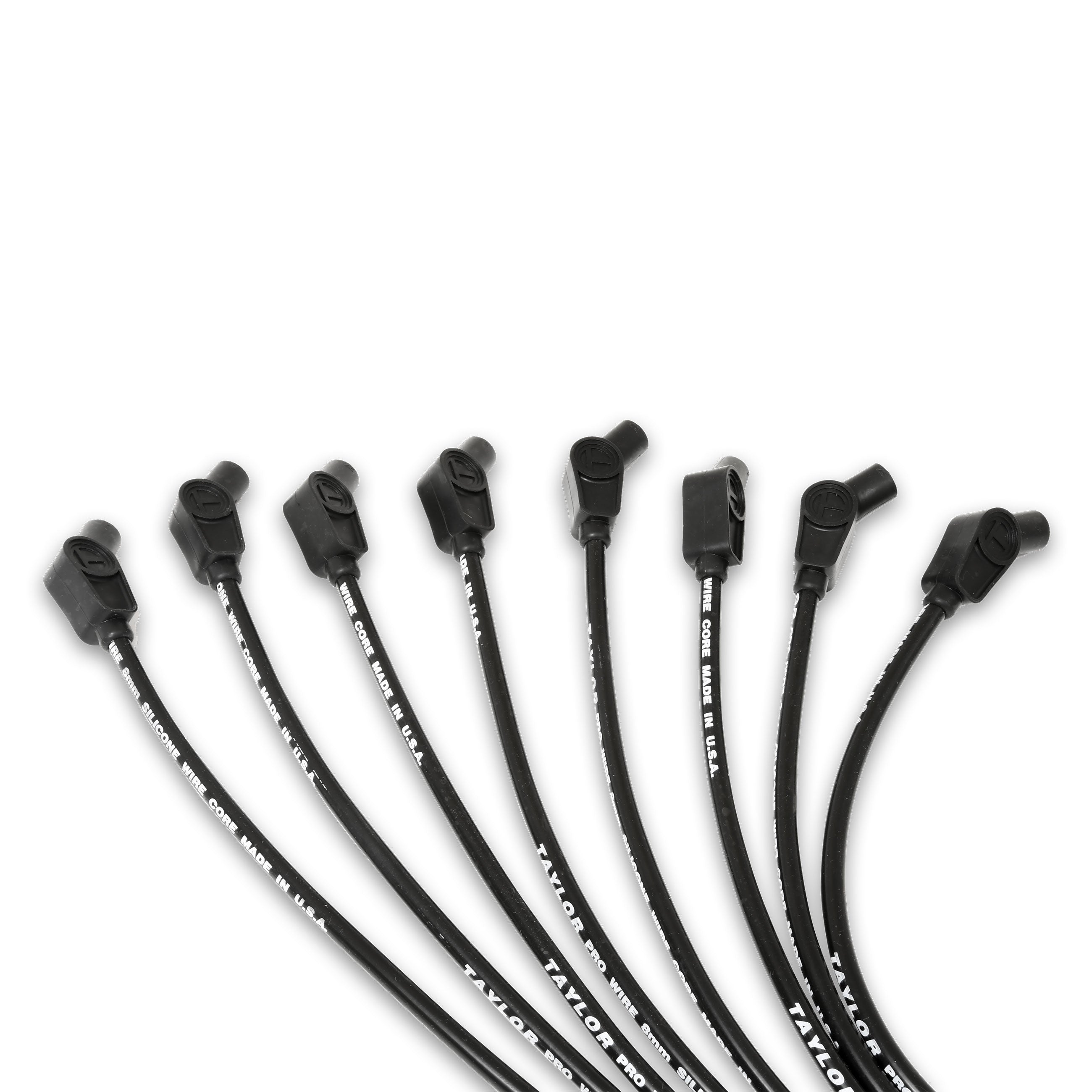 Taylor Cable 70052 8mm Pro TCW Ignition Wires univ 8 cyl 135 black