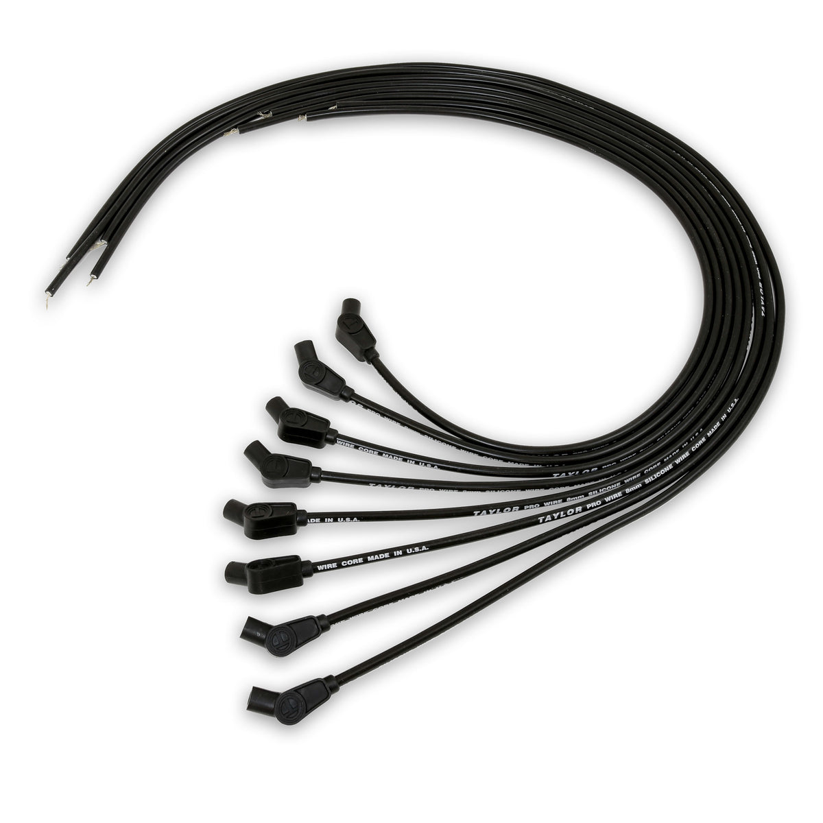 Taylor Cable 70052 8mm Pro TCW Ignition Wires univ 8 cyl 135 black