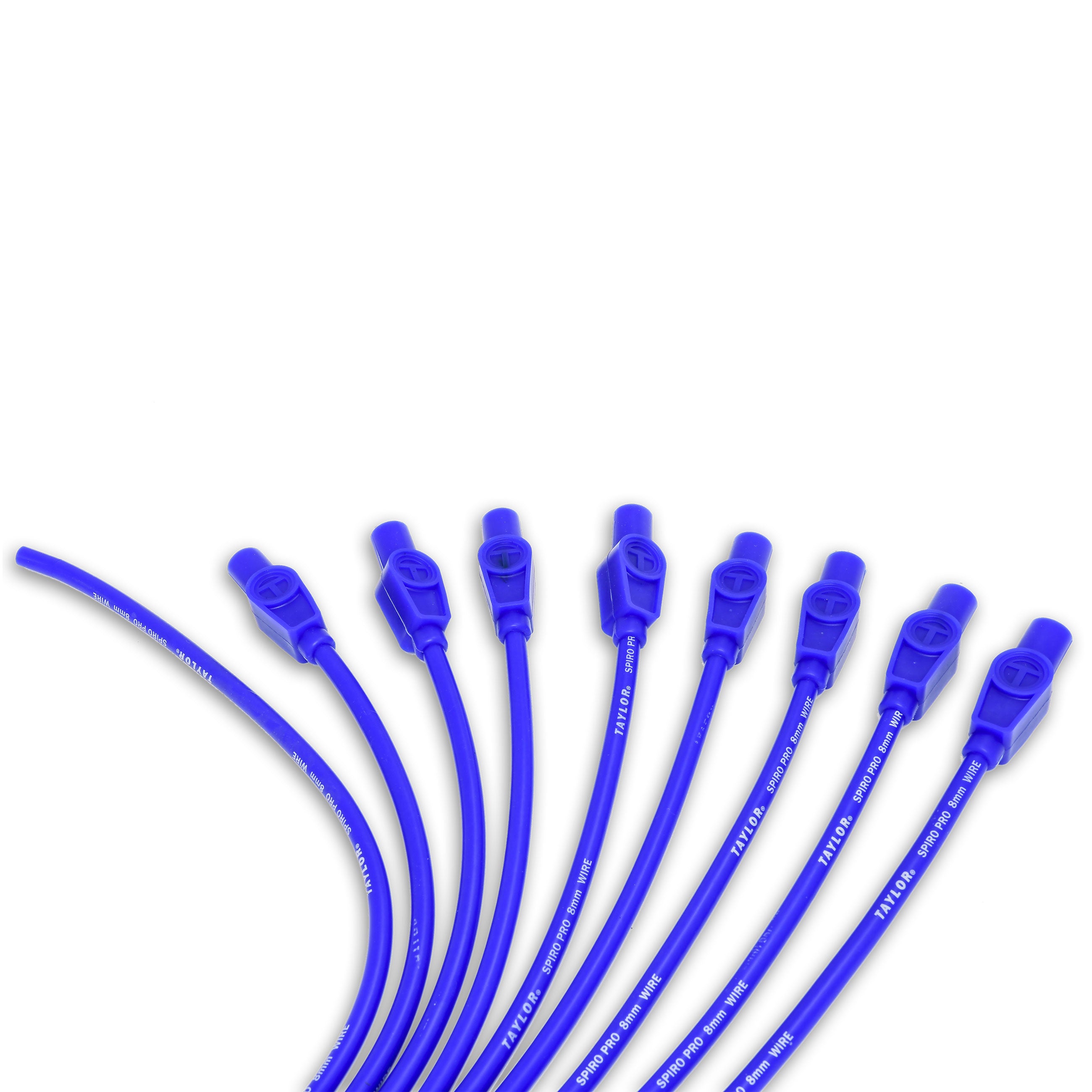 Taylor Cable 73655 Spiro-Pro Ignition Wires univ 8 cyl 180 blue