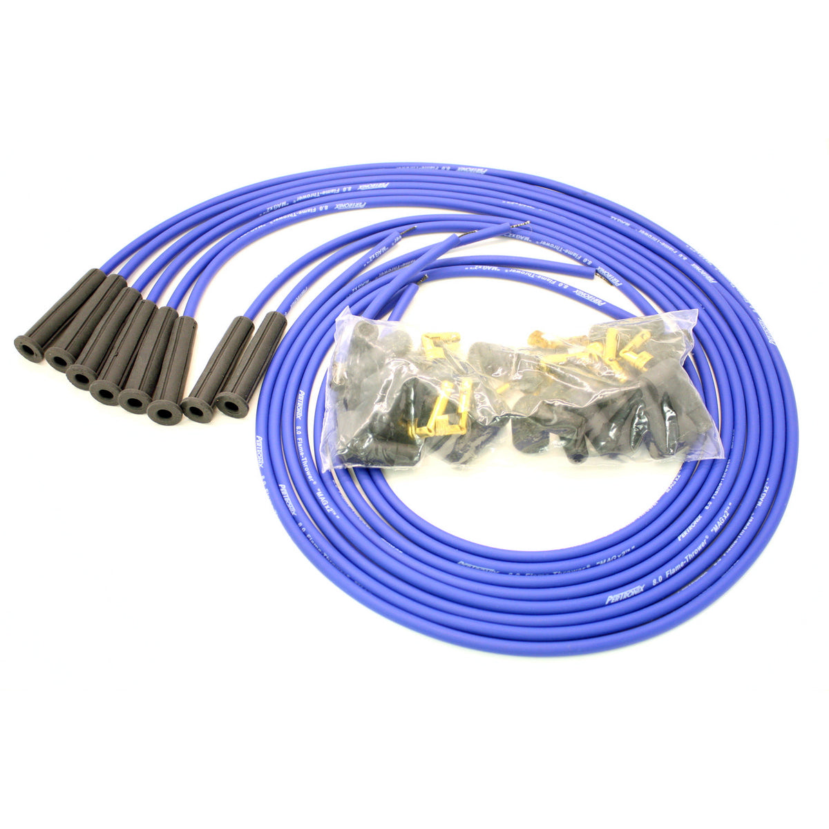 PerTronix 808380 Flame-Thrower Spark Plug Wires 8 cyl 8mm Universal 18 –  Pertronix