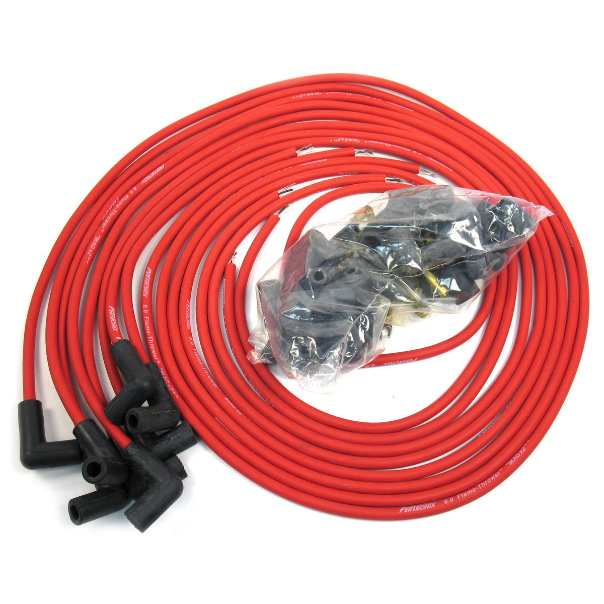 PerTronix 808290 Flame-Thrower Spark Plug Wires 8 cyl 8mm Universal 90 –  Pertronix
