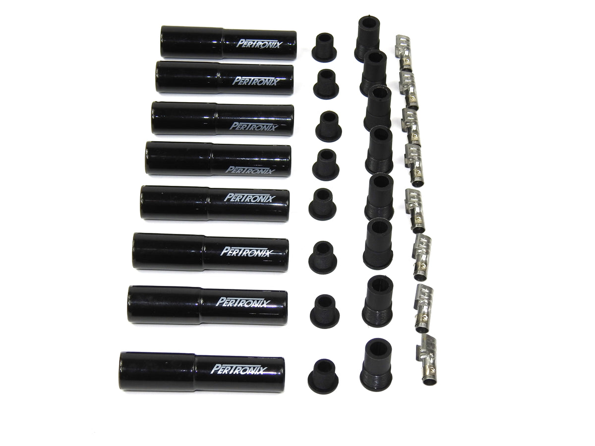 PerTronix 8562HT-8 Black Ceramic Spark Plug Boot Straight Set of 8