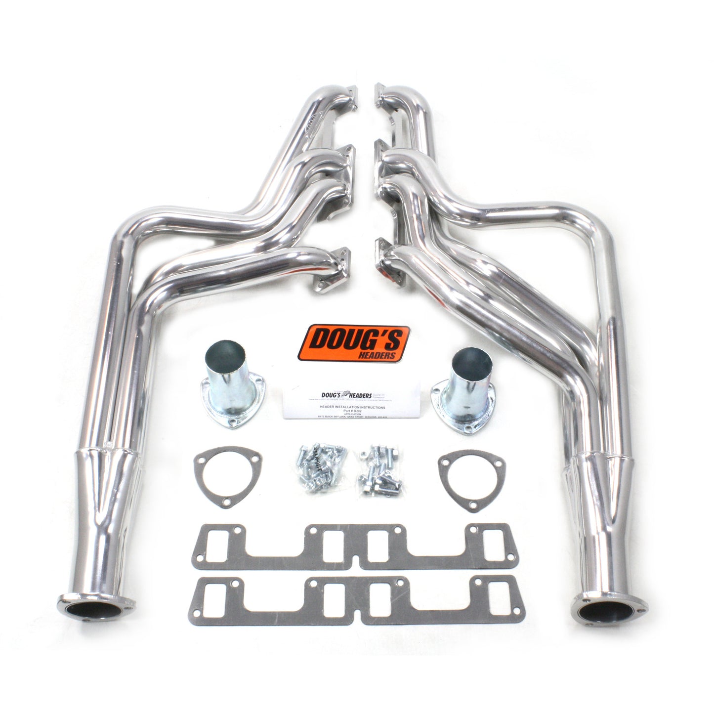 Doug's Headers D202 1 7/8" 4-Tube Full Length Header Buick Skylark 400-455 68-72 Metallic Ceramic Coating