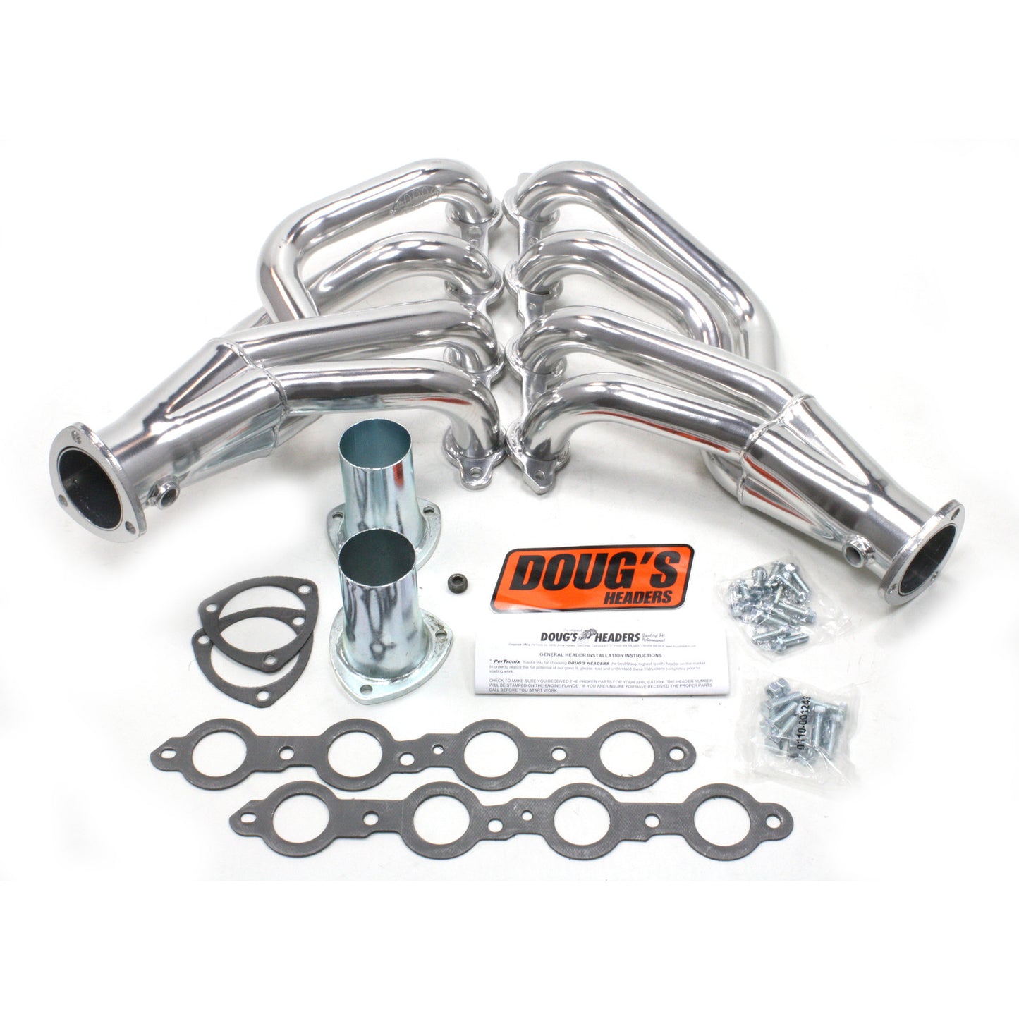 Doug's Headers D311 1 7/8" 4-Tube Shorty Header Chevrolet Passenger Car/Wagon LS1 55-57 Metallic Ceramic Coating