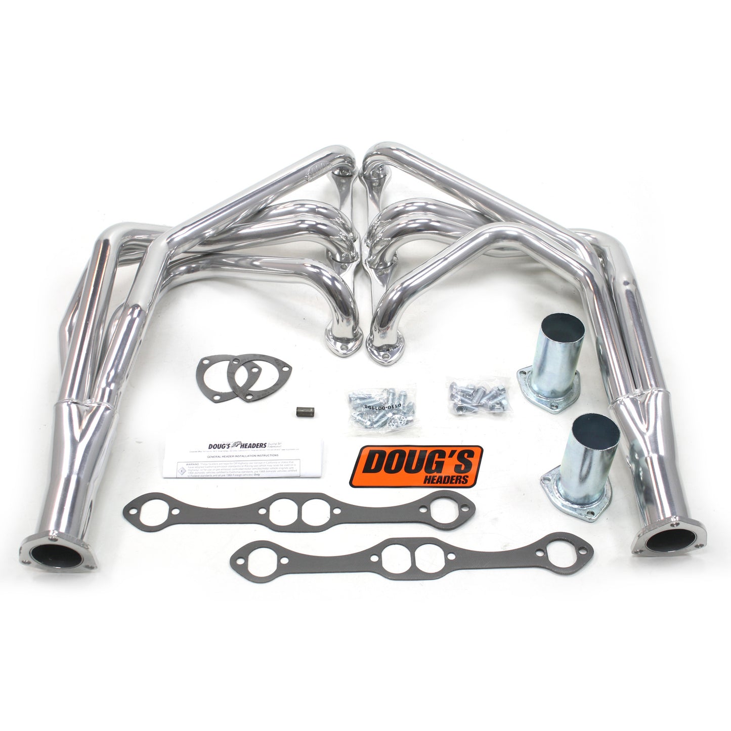 Doug's Headers D315 1 5/8" 4-Tube Full length Header Chevrolet Corvette Small Block Chevrolet 55-62 Metallic Ceramic Coating