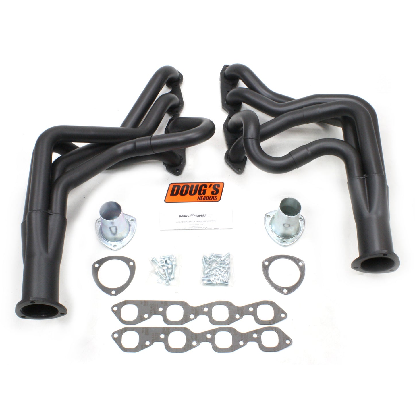 Doug's Headers D318-B 2" 4-Tube Full Length Header Chevelle Big Block Chevrolet 78-87 Hi-Temp Black Coating