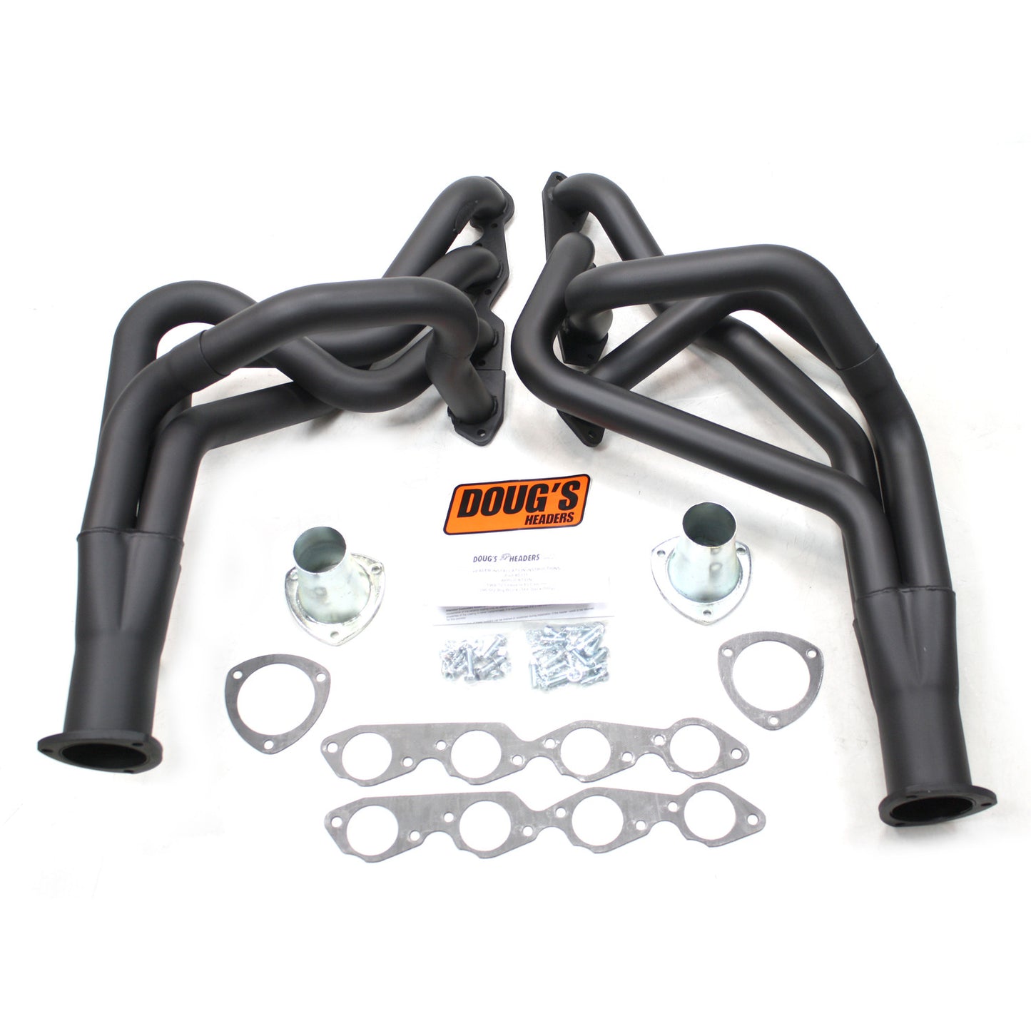 Doug's Headers D331-B 2 1/8" 4-Tube Full Length Header Chevelle Big Block Chevrolet 68-72 Hi-Temp Black Coating