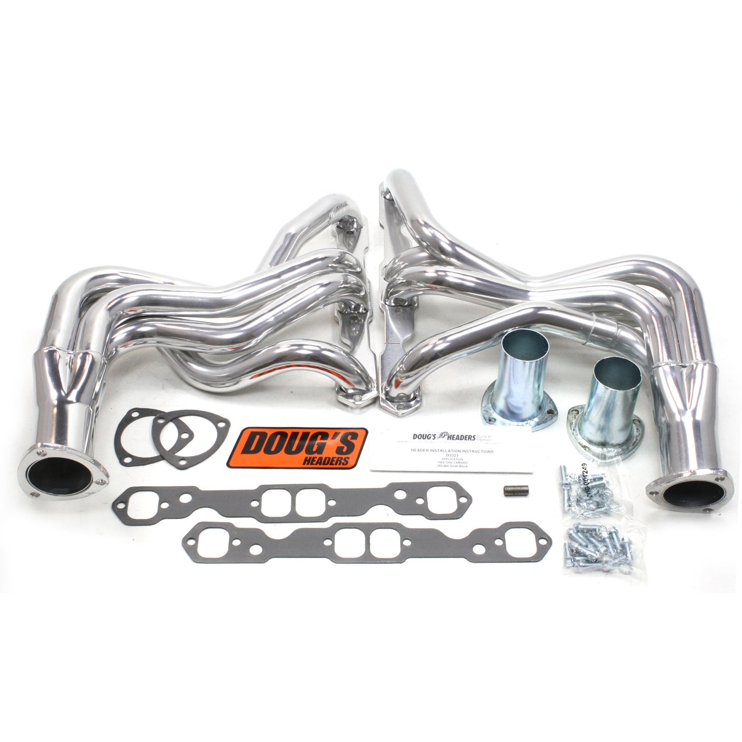 Doug's Headers D3321 1 3/4" 4-Tube Full Length Header Chevrolet Camaro Small Block Chevrolet 82-92 Metallic Ceramic Coating