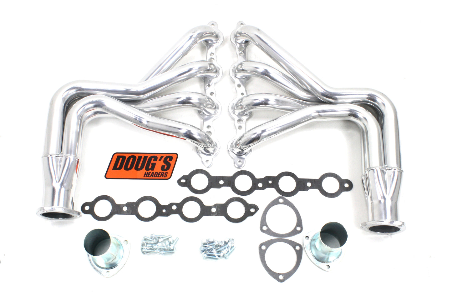 Doug's Headers D3347 1 3/4" 4-Tube Full Length Header Chevrolet LS1 Engine Swap Camaro 67-69 Nova 62-74 48-56 F-100 and Various Street Rods with the TCI Mustang II front clips Metallic Ceramic Coating