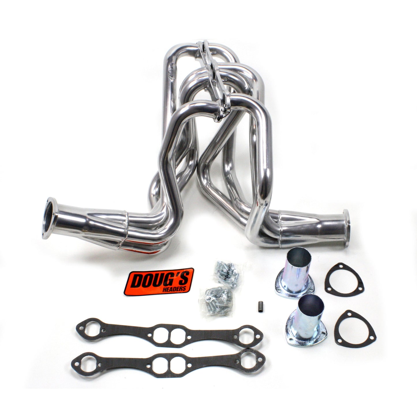 Doug's Headers D358 1 5/8" 4-Tube Full Length Header Chevrolet Pass Small Block Chevrolet 58-64 Metallic Ceramic Coating