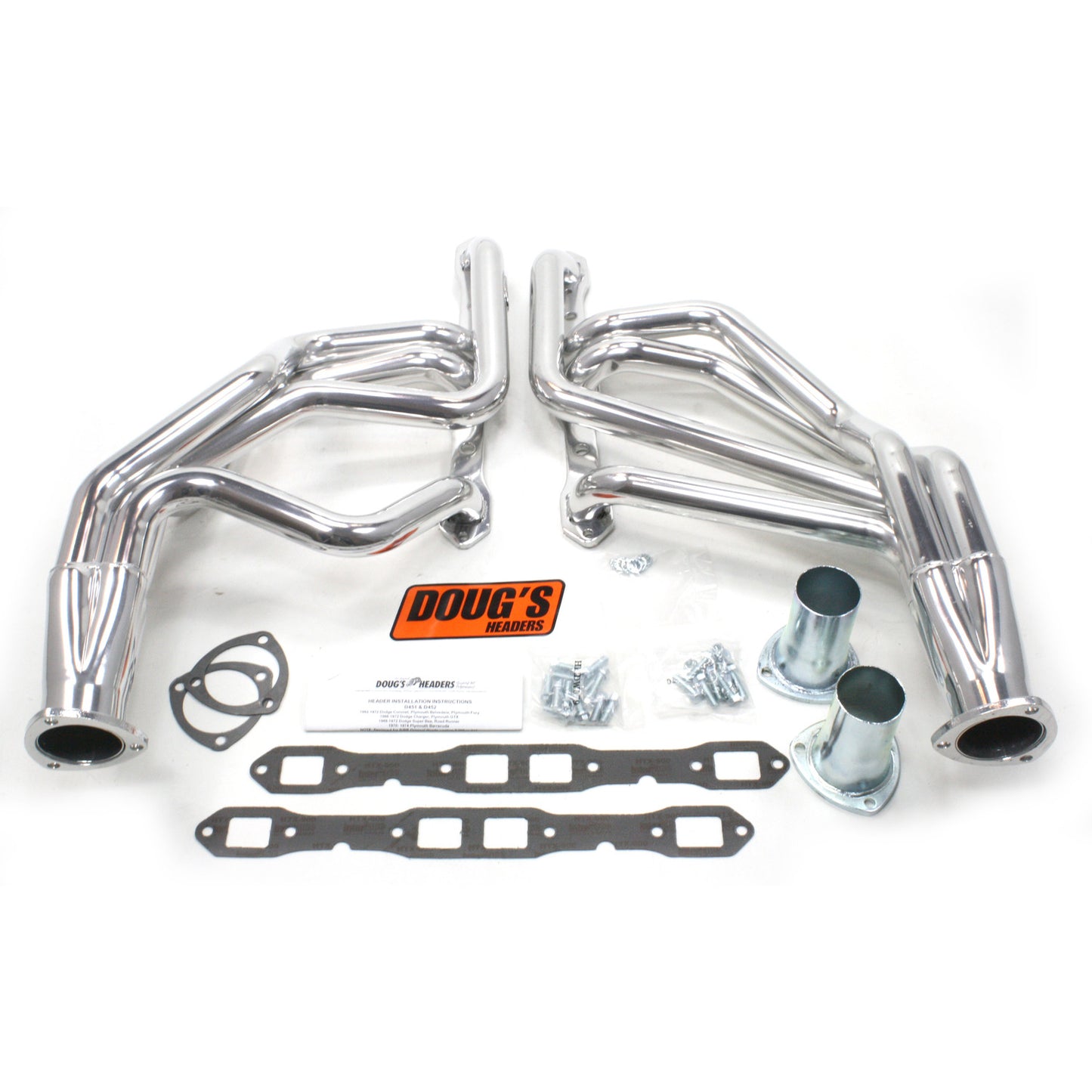 Doug's Headers D451 1 3/4" 4-Tube Full Length Header Mopar B Body Big Block Mopar 62-72 Metallic Ceramic Coating