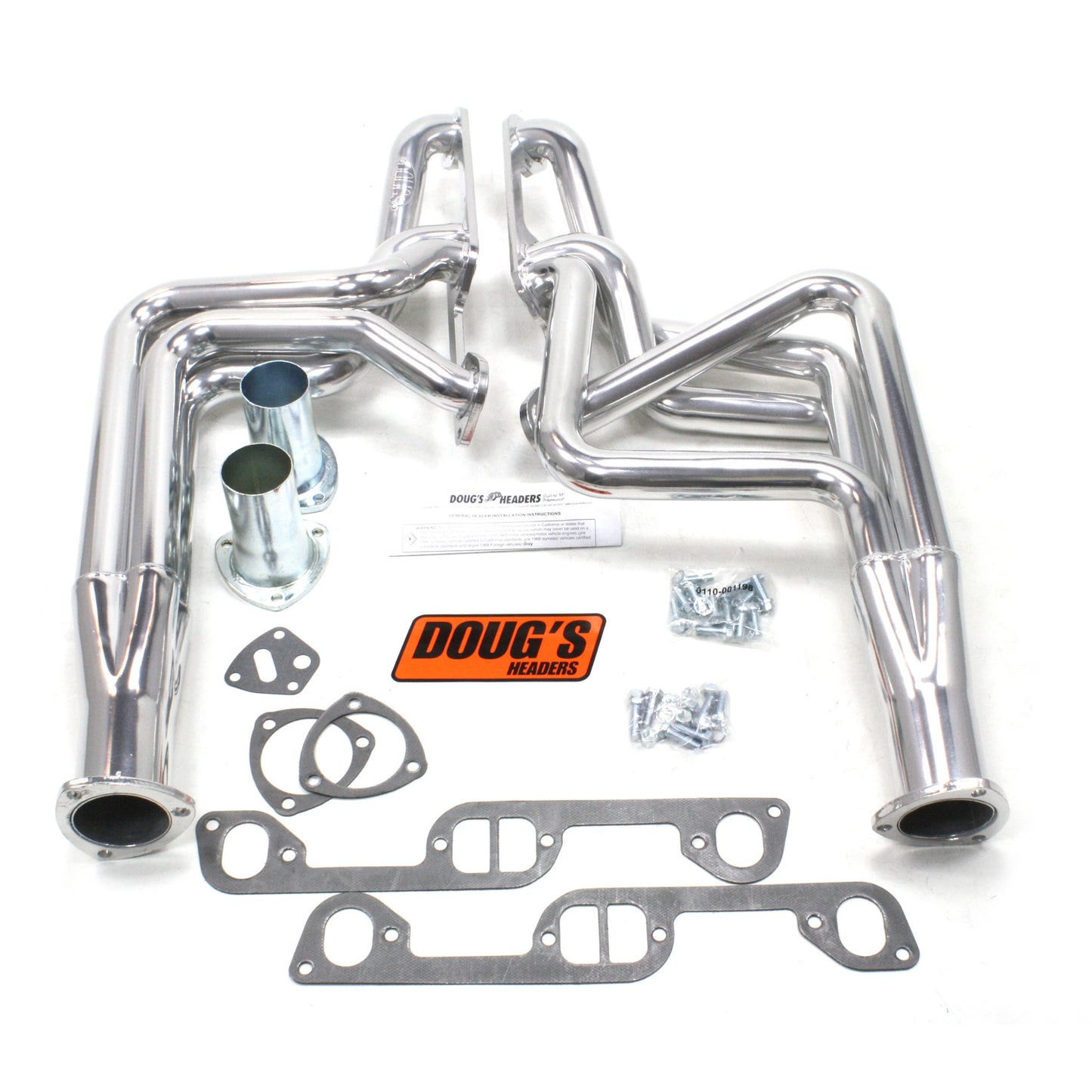 Doug's Headers D570 1 3/4" 4-Tube Full Length Header Pontiac Firebird 326-455 70-81 Metallic Ceramic Coating