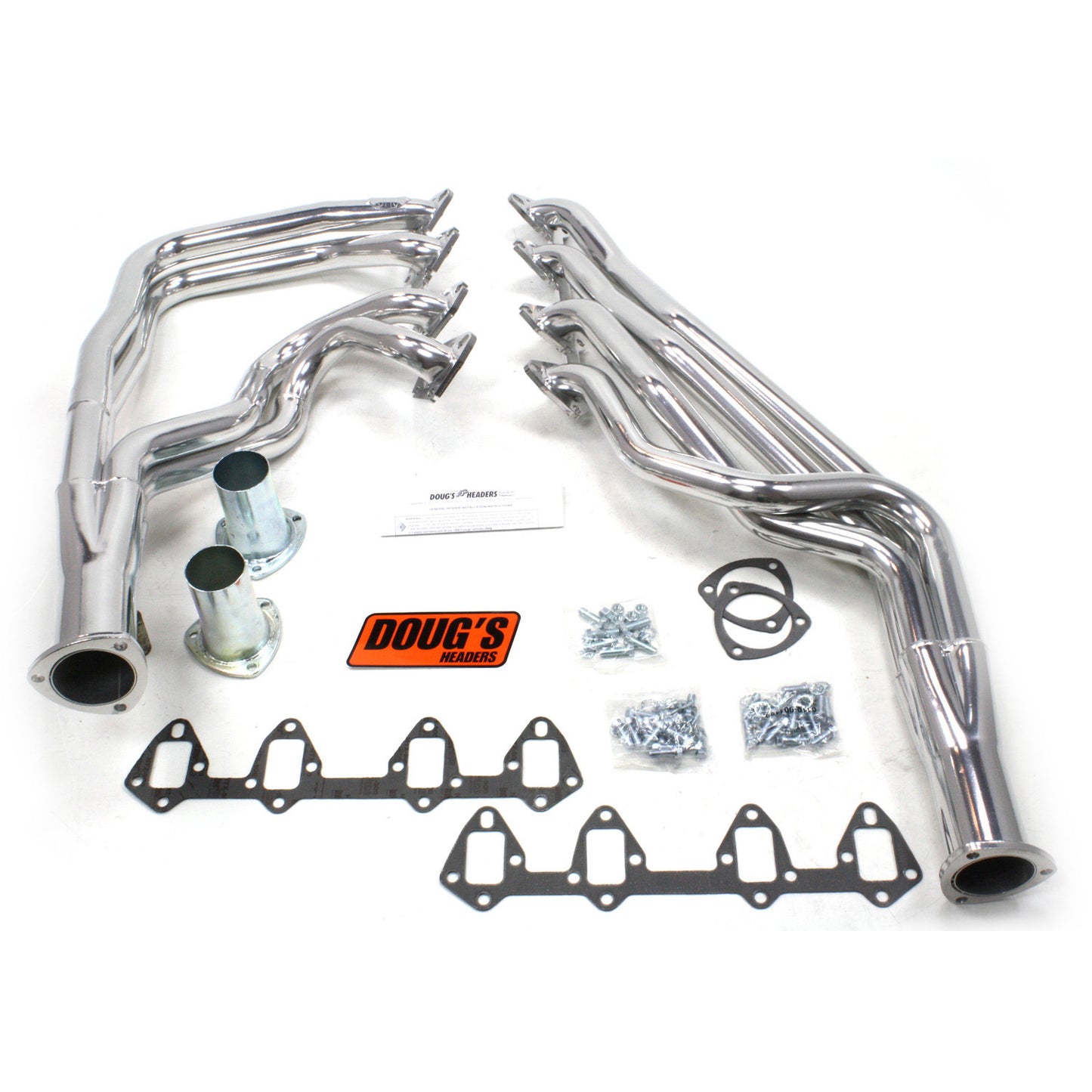 Doug's Headers D625 1 3/4" 4-Tube Full Length Header Ford Fairlane FE 64-73 Metallic Ceramic Coating