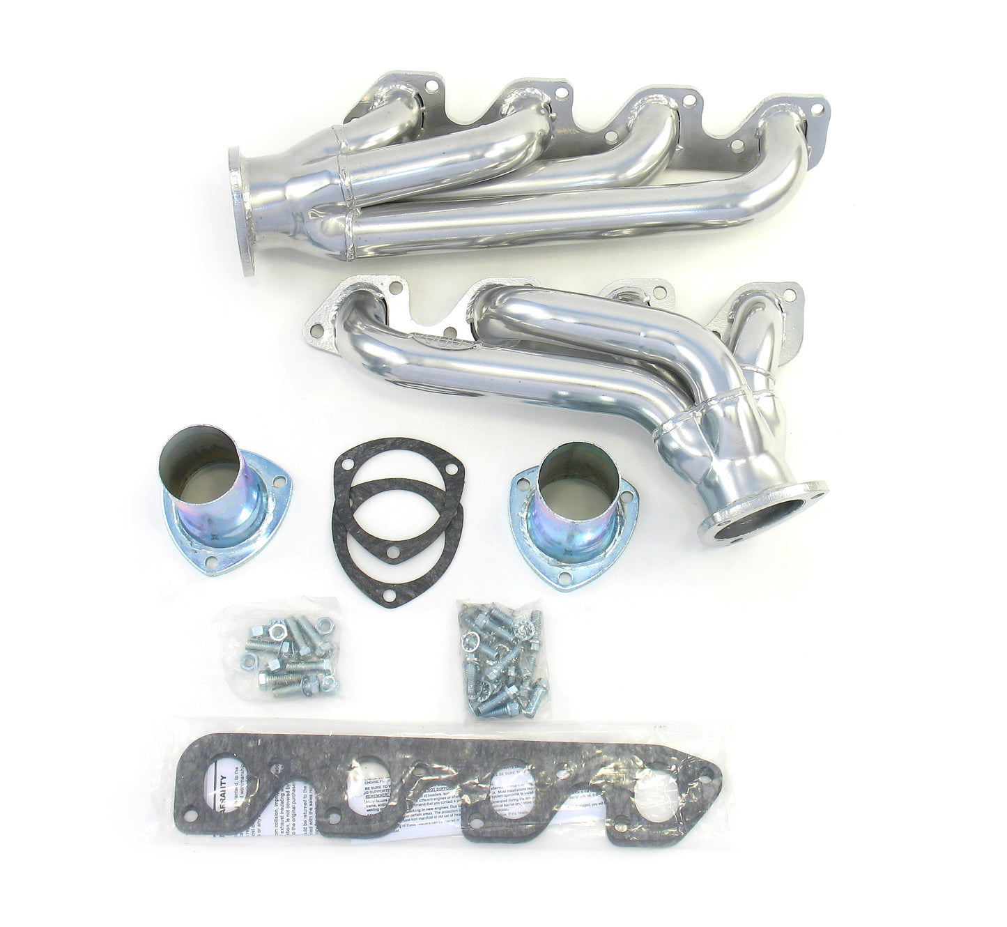 Doug's Headers D6512 1 3/4" 4-Tube Shorty Header Street Rod Universal 351C Metallic Ceramic Coating