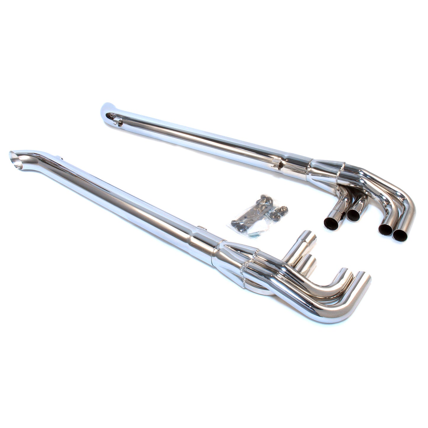 Patriot Exhaust H1165 Lake Pipes '4' 63" length 3 1/2" diameter Chrome