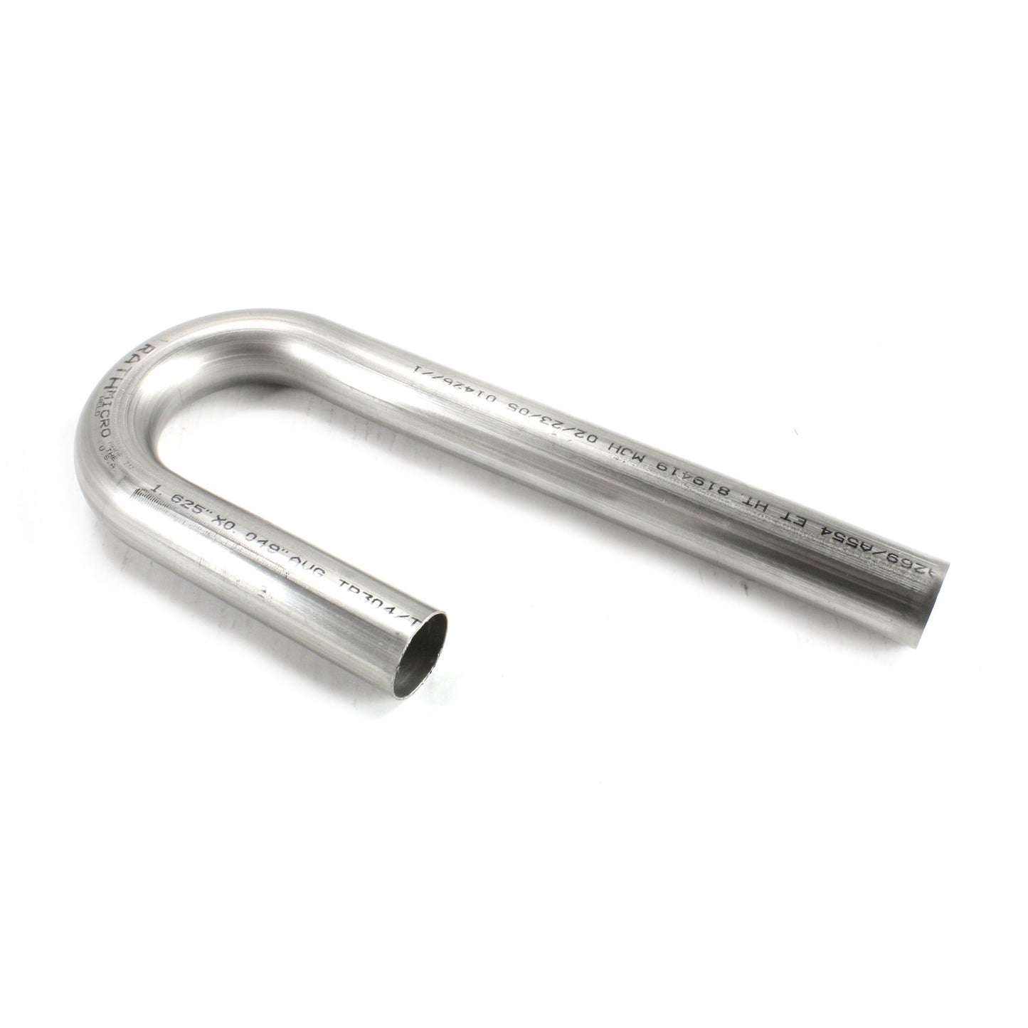Patriot Exhaust H6905 304 Stainless Steel 1 5/8" tube diameter, 2" radius J-Bends
