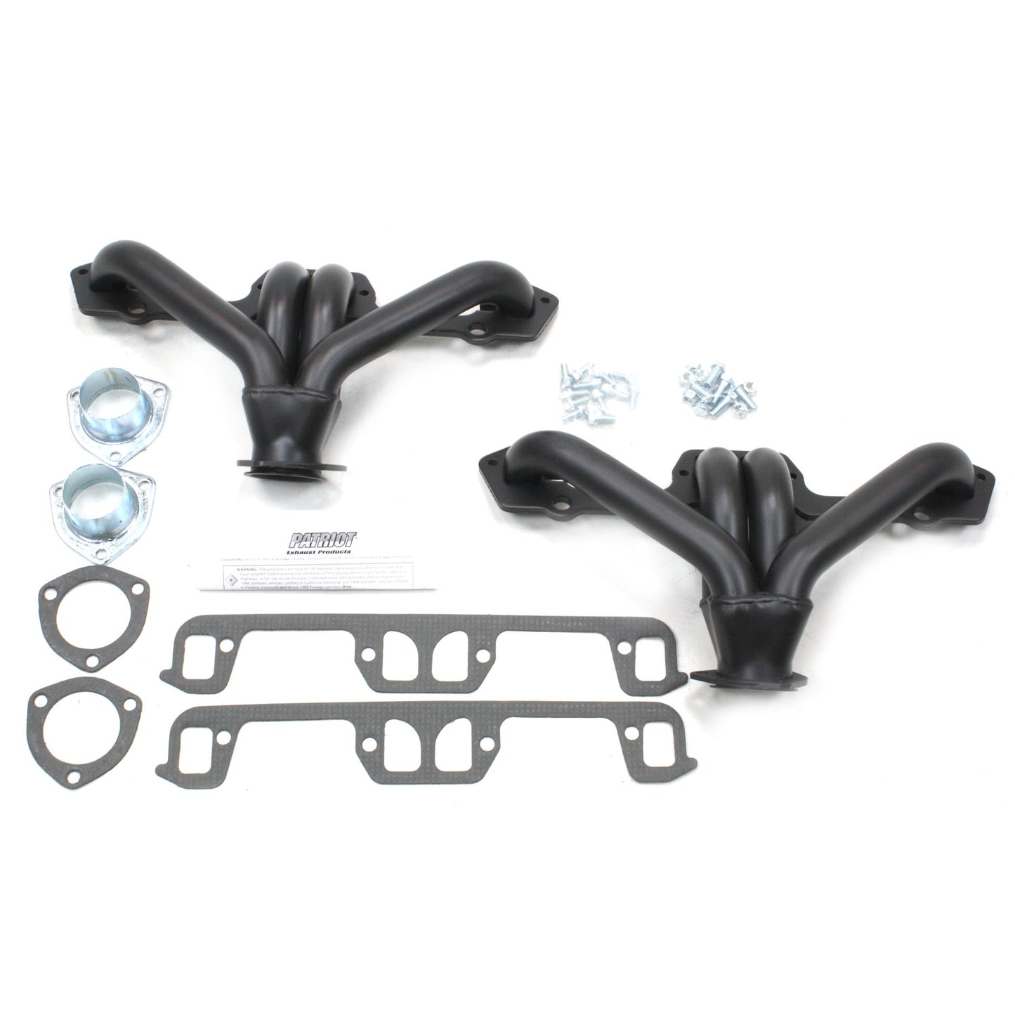 Patriot Exhaust H8205 1 5/8" Tight Tuck Header Mopar Street Rod Small Block Mopar Univiversal Hi-Temp Black Coating