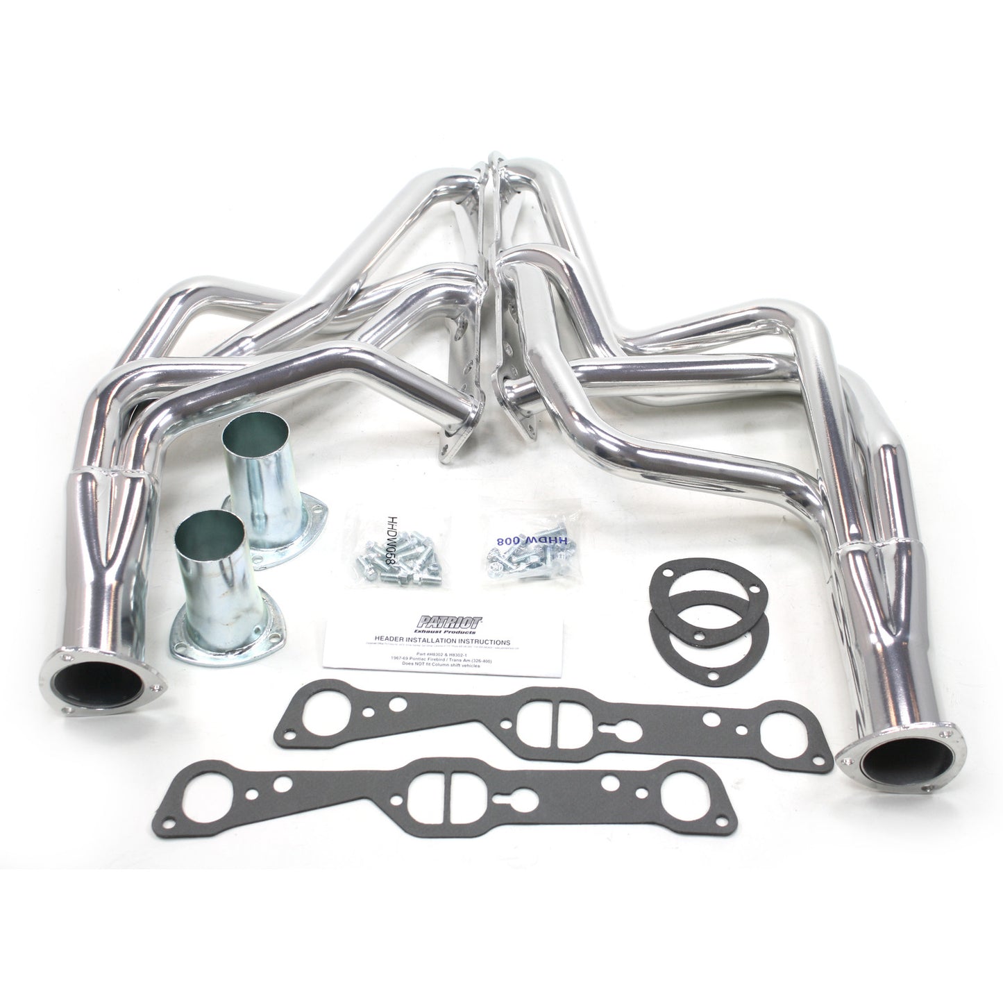 Patriot Exhaust H8302-1 1 5/8" Full Length Header Pontiac Firebird 350-455 67-69 Metallic Ceramic Coating