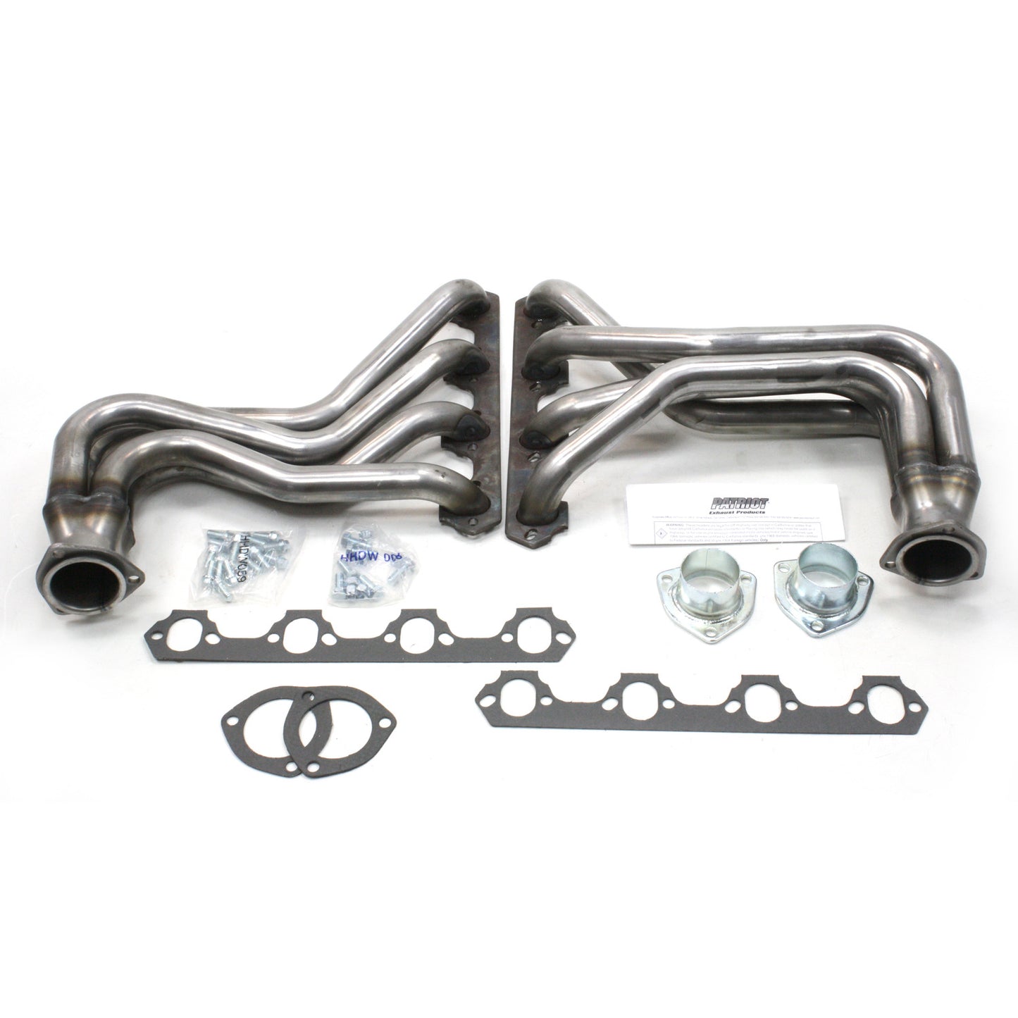 Patriot Exhaust H8429 1 1/2" Full Length Header Street Rod Small Block Ford Raw Steel