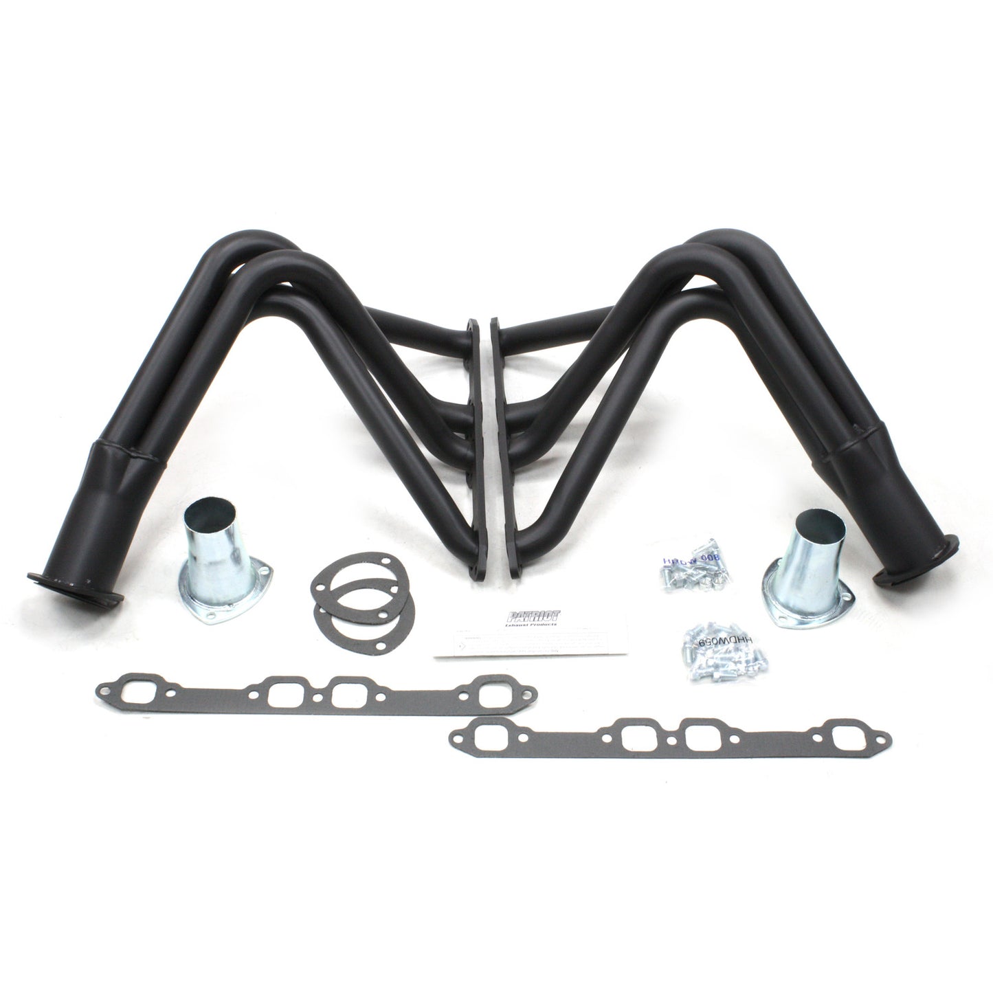 Patriot Exhaust H8440 1 1/2" Fenderwell Header Ford Truck 312Y 53-56 Hi-Temp Black Coating