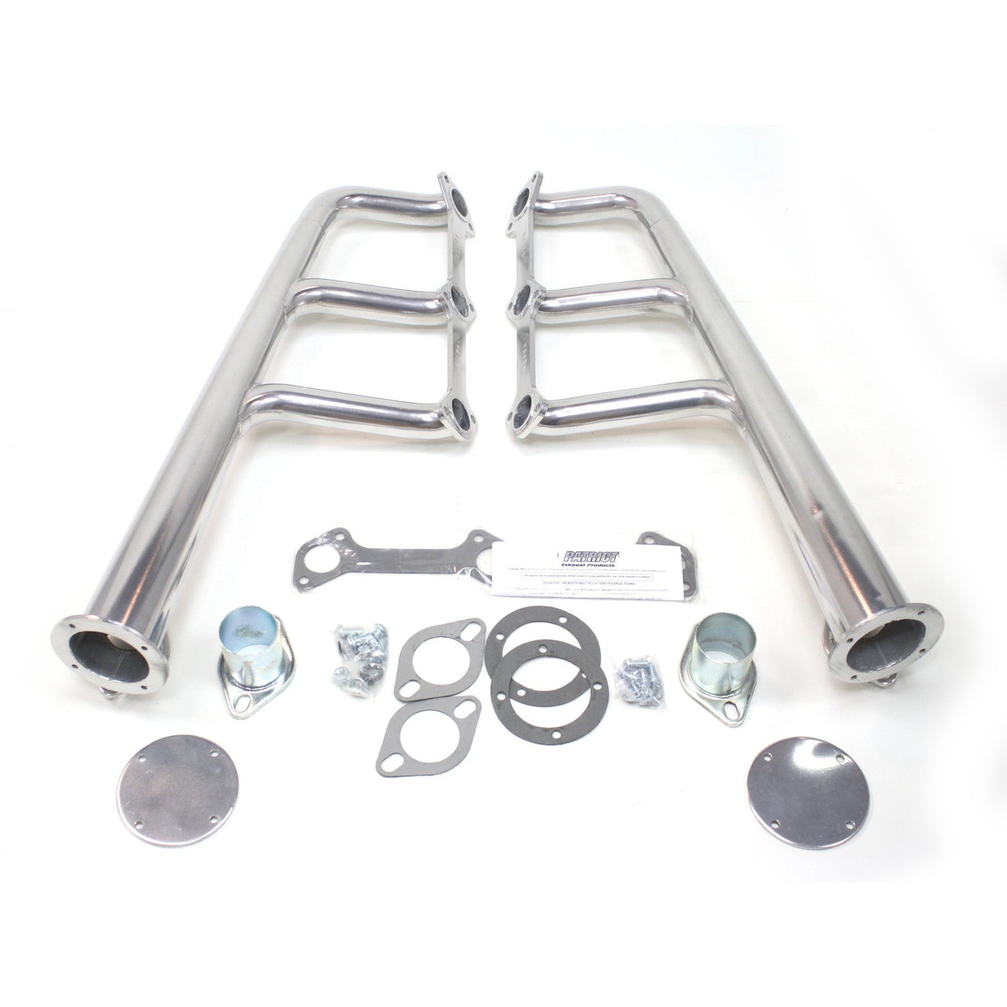 Patriot Exhaust H8474-1 1 3/4"x3 1/2" Lakester Header Ford Lakester Flat Head Metallic Ceramic Coating