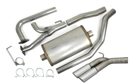 JBA Performance Exhaust 40-1403 3" Stainless Steel Cat Back Exhaust System 2004-2020 Nissan Titan 5.6L Dual 3 1/2" Tips Side Rear Exit / Not for XD models.