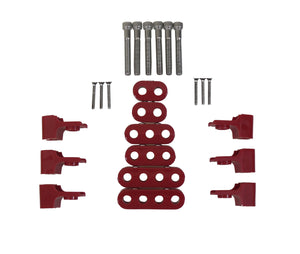 Taylor Cable  42520 7-8mm Horizontal Wire Loom Kit red